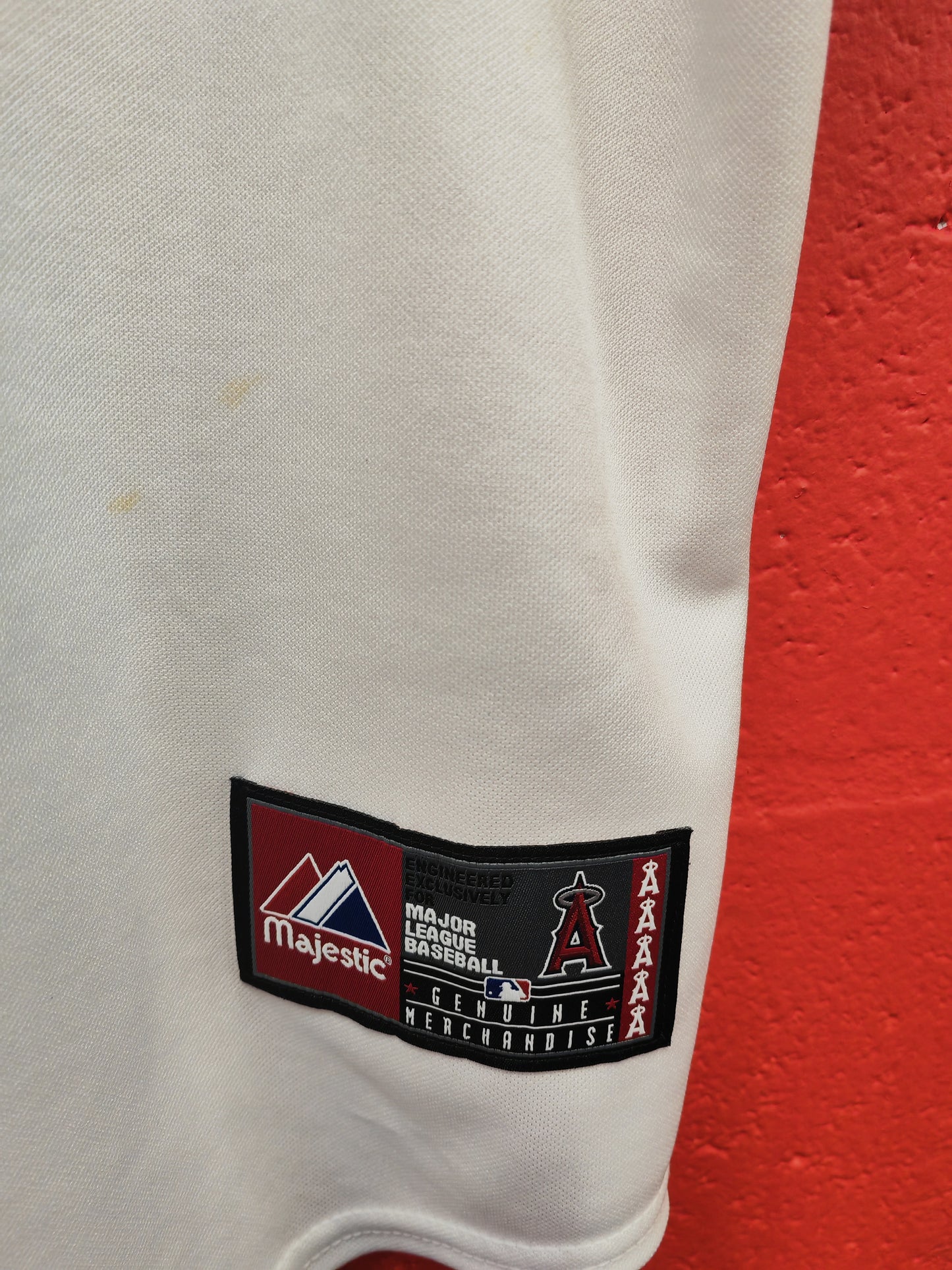 Majestic Los Angeles Angels MLB Baseball Jersey, #5 Pujols, White, Size XL
