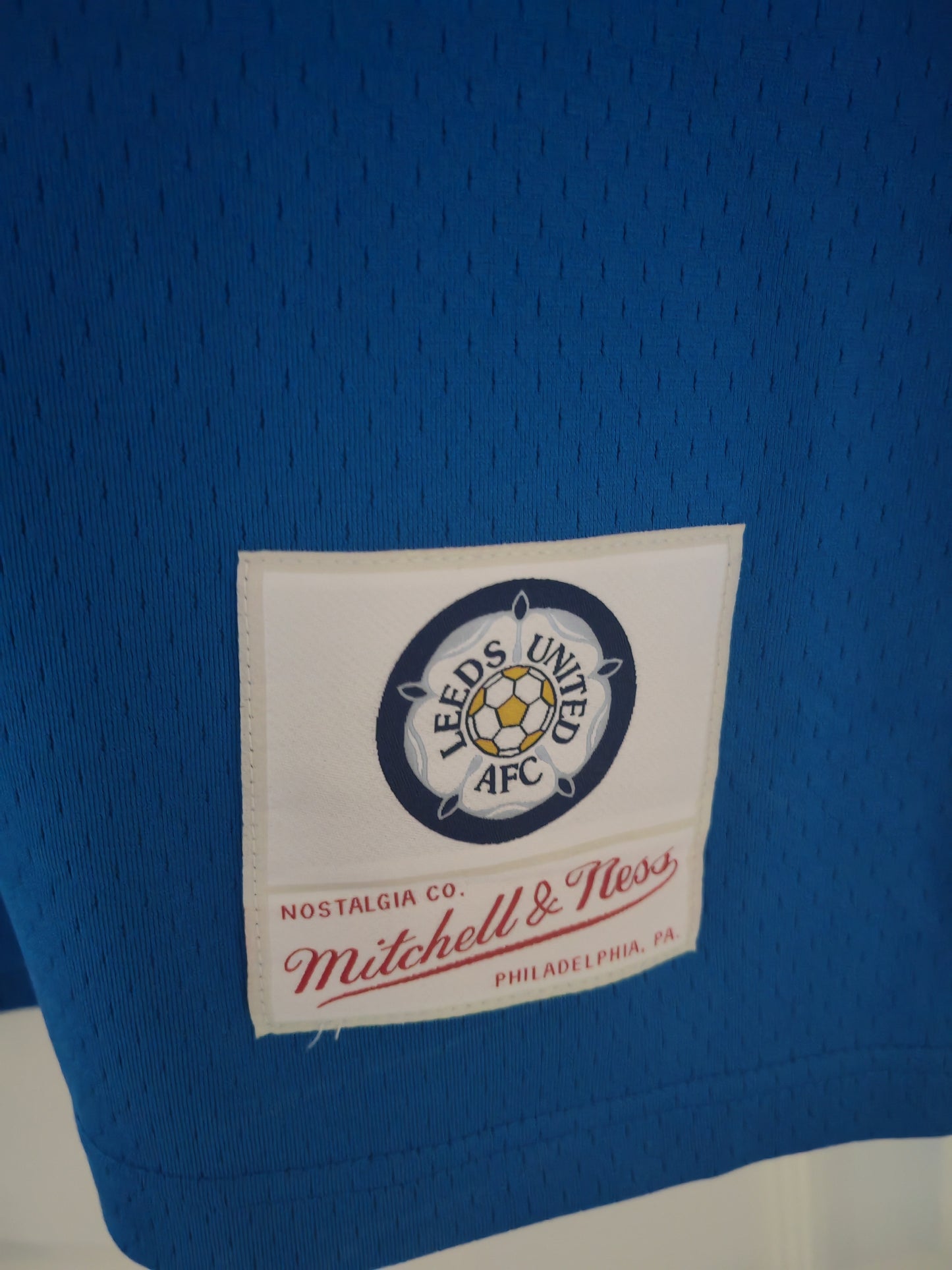 Mitchell & Ness Leeds United NFL Style Jersey, #23, Blue, Size Medium