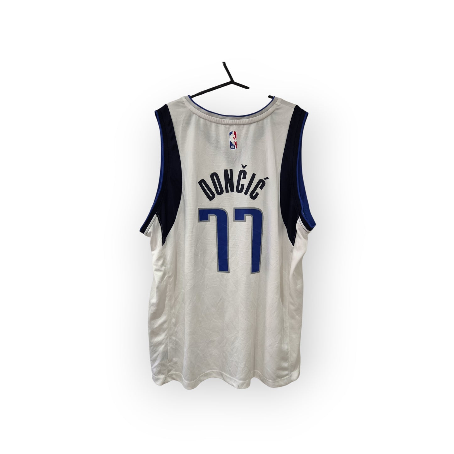 Fanatics Dallas Mavericks NBA Jersey, #77 Doncic, White, Size XL