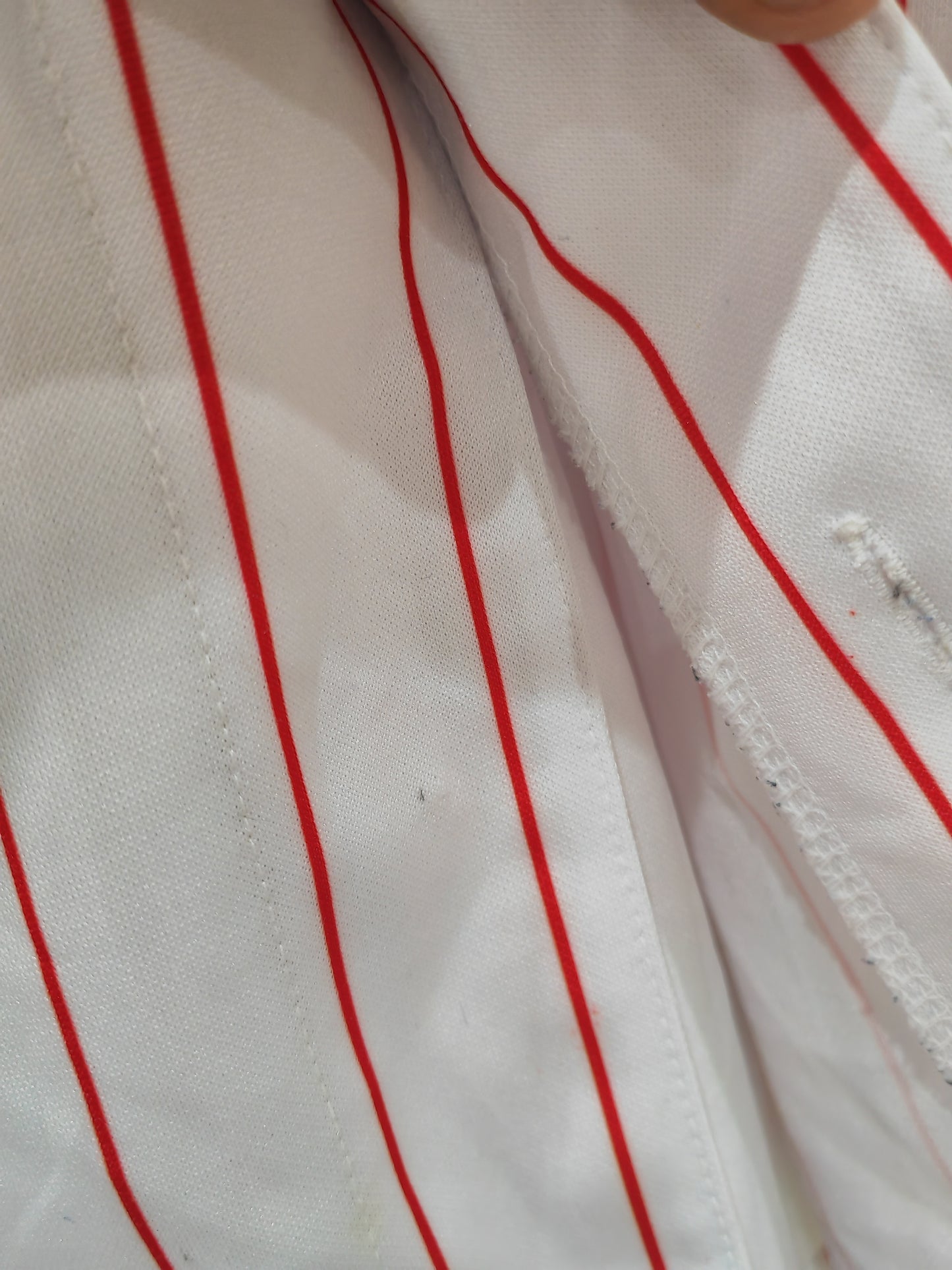 Majestic Philadelphia Phillies MLB Baseball Jersey, #11 Rollins, White, Size 54, XL/XXL