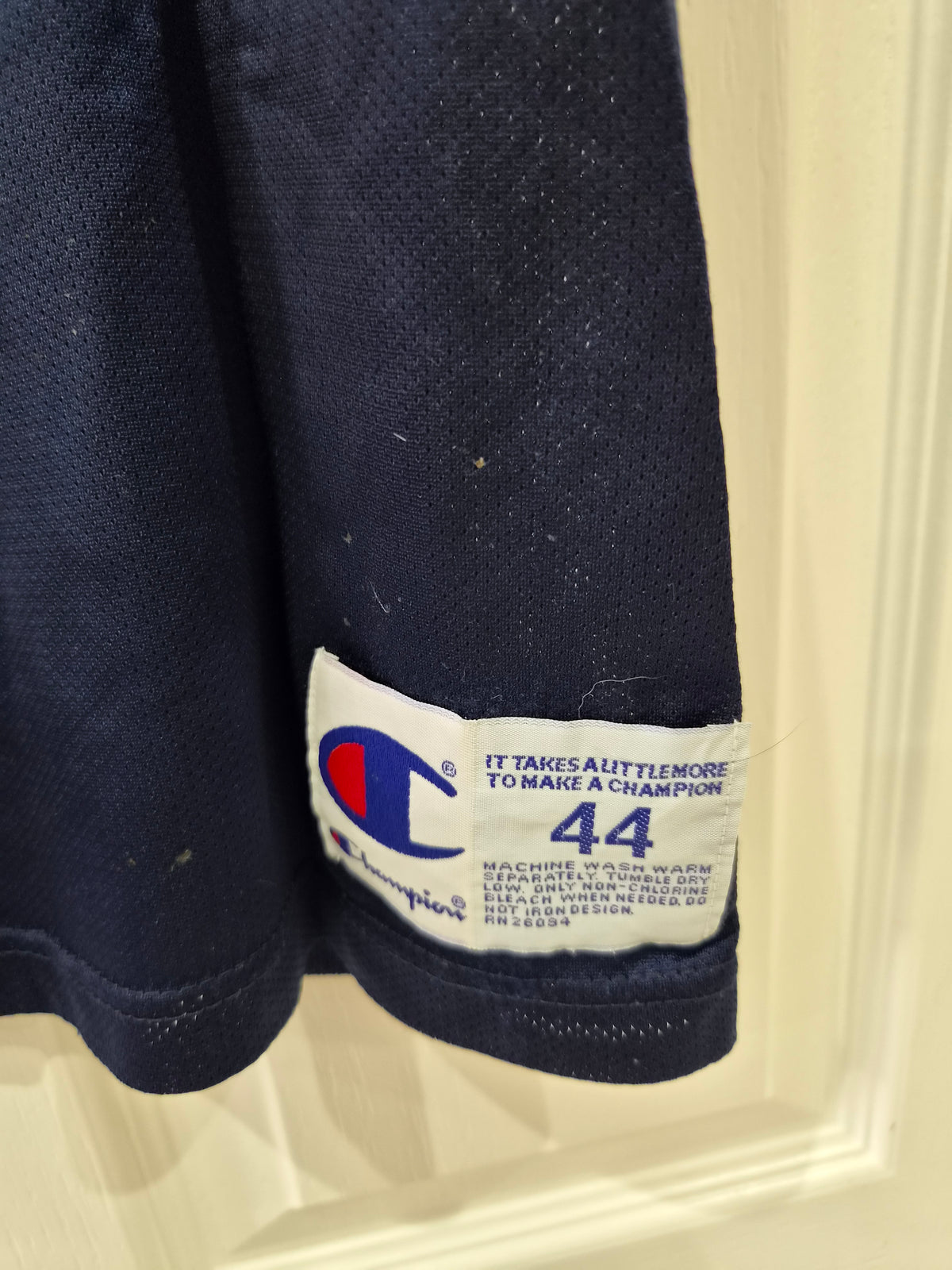 Champion Houston Rockets NBA Jersey, #34 Olajuwon, Navy Blue, Size 44 M/L