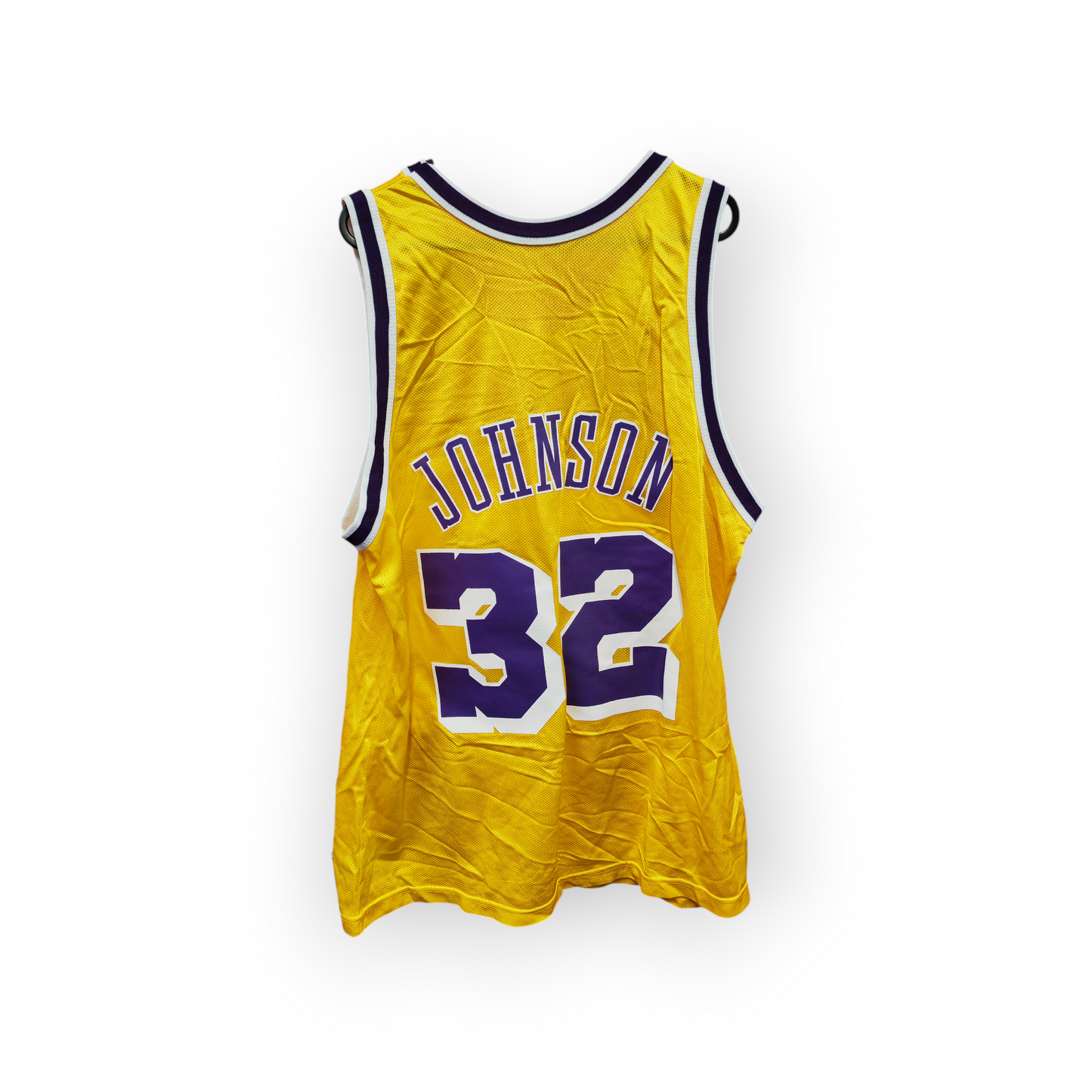 Champion Los Angeles Lakers NBA Jersey, #32 Johnson, Yellow, Size 44 M/L