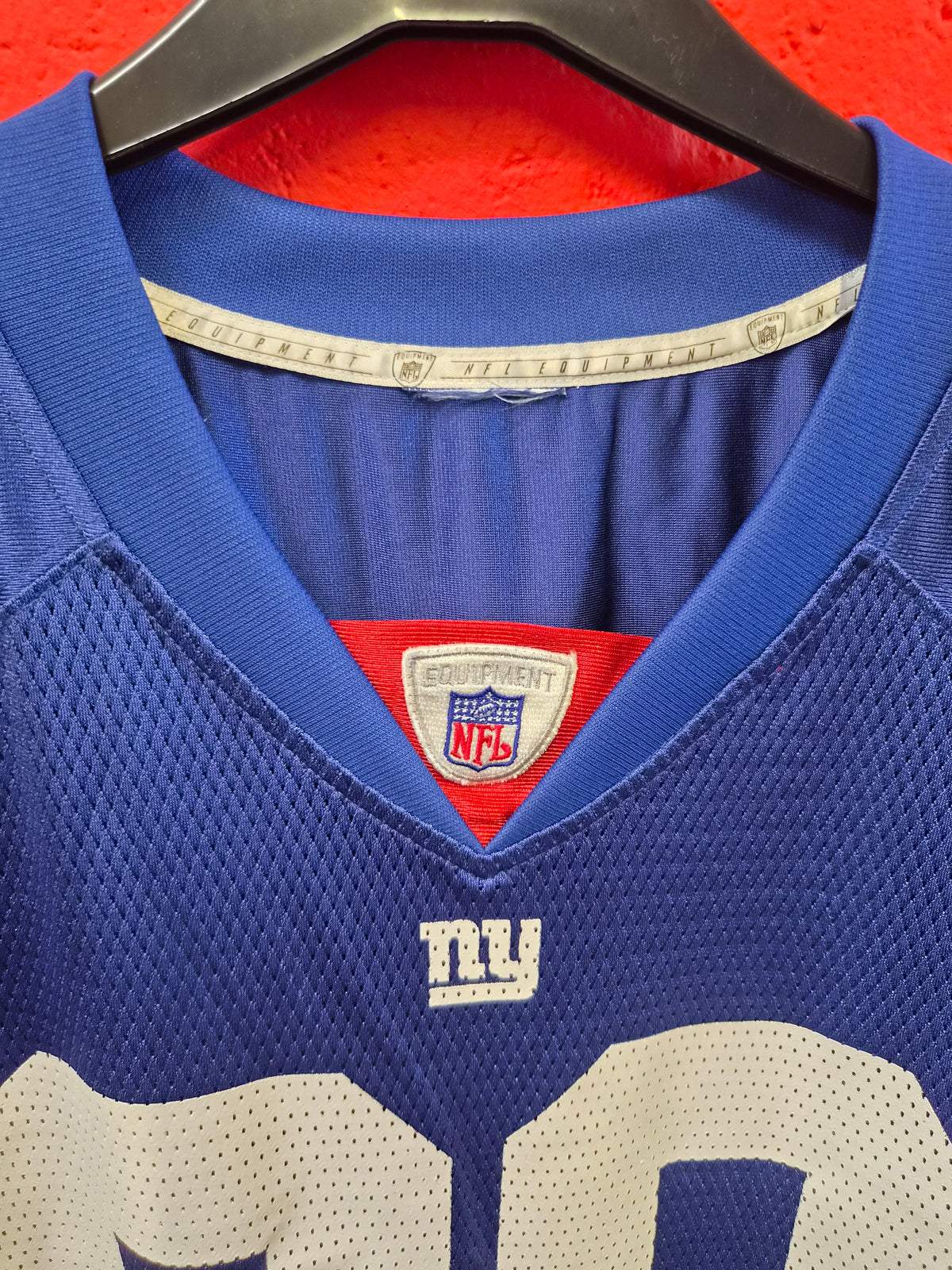 Reebok New York Giants NFL Jersey, #80 Shockey, Blue, Size XL