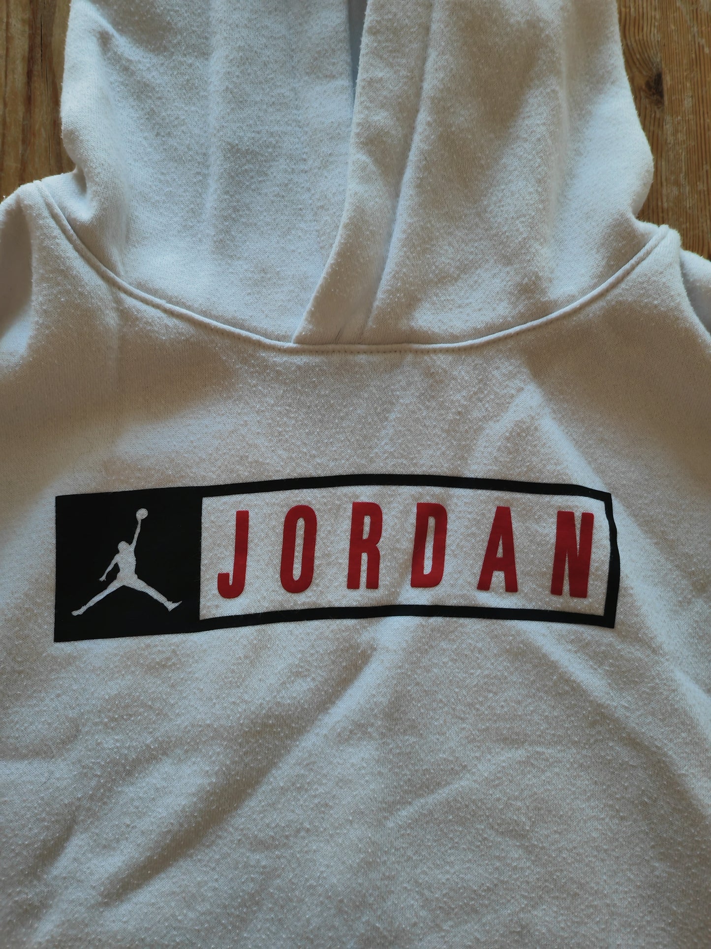 Youth Jordan Pullover Hoodie, White, Size YM 10-12 Years