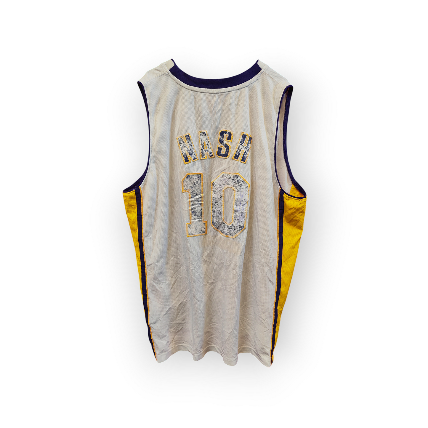 Adidas Los Angeles Lakers NBA Jersey, #10 Nash, White, Size XL