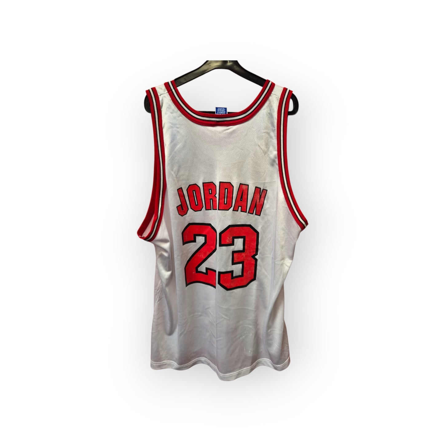 Champion Chicago Bulls NBA Jersey, #23 Jordan, White, Size 52 XL/XXL