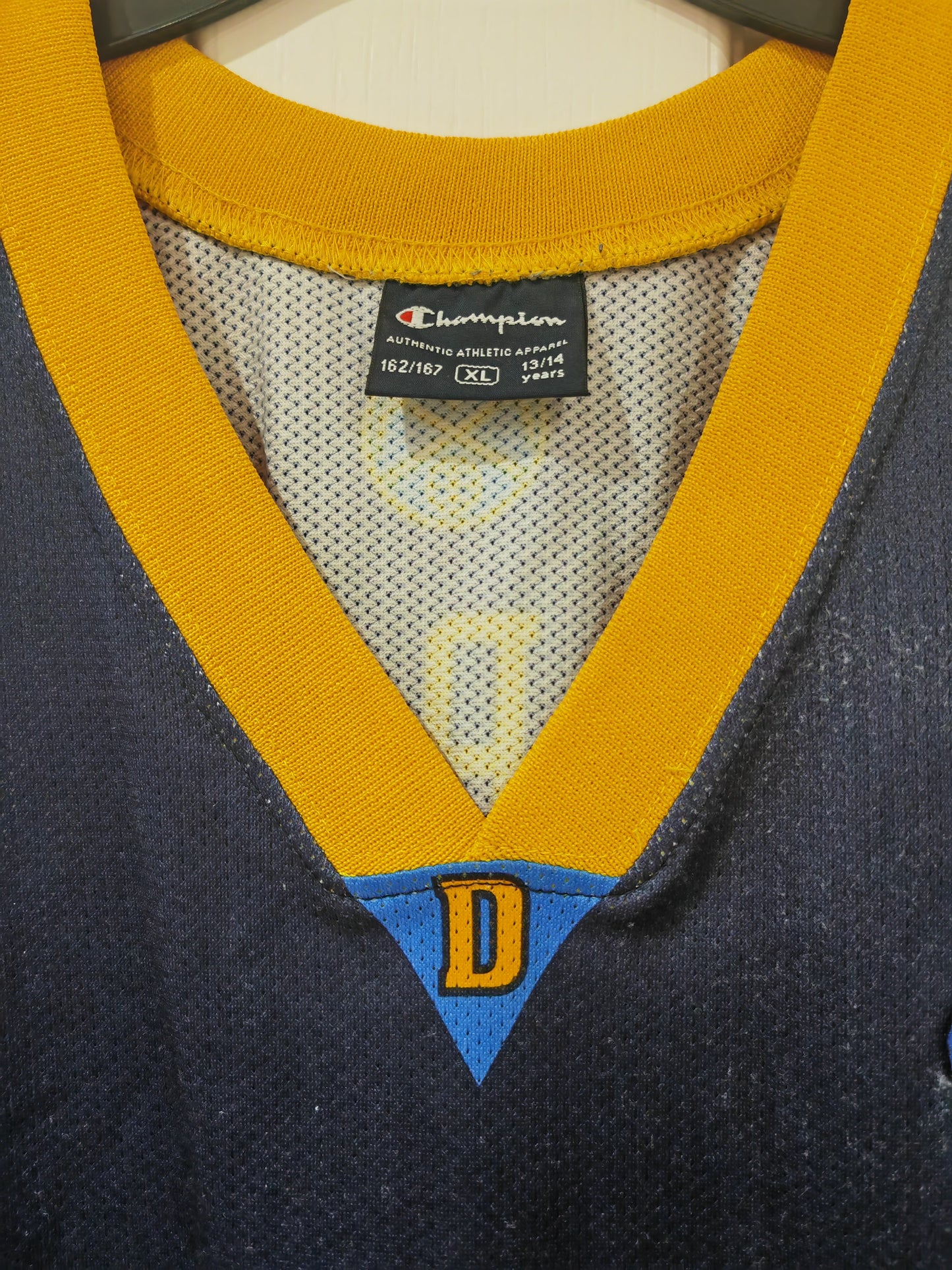 Youth Champion Denver Nuggets NBA Jersey, #3 Iverson, Navy Blue, Size Youth XL