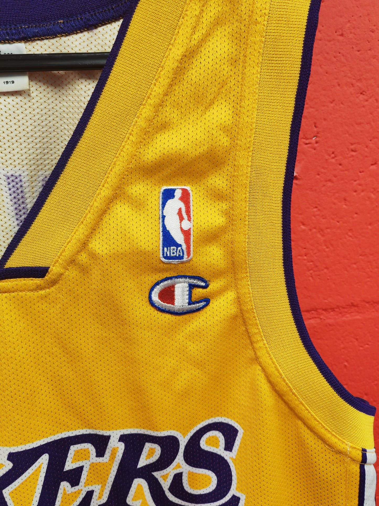 Champion Los Angeles Lakers NBA Jersey, #8 Bryant, Yellow, Size Large