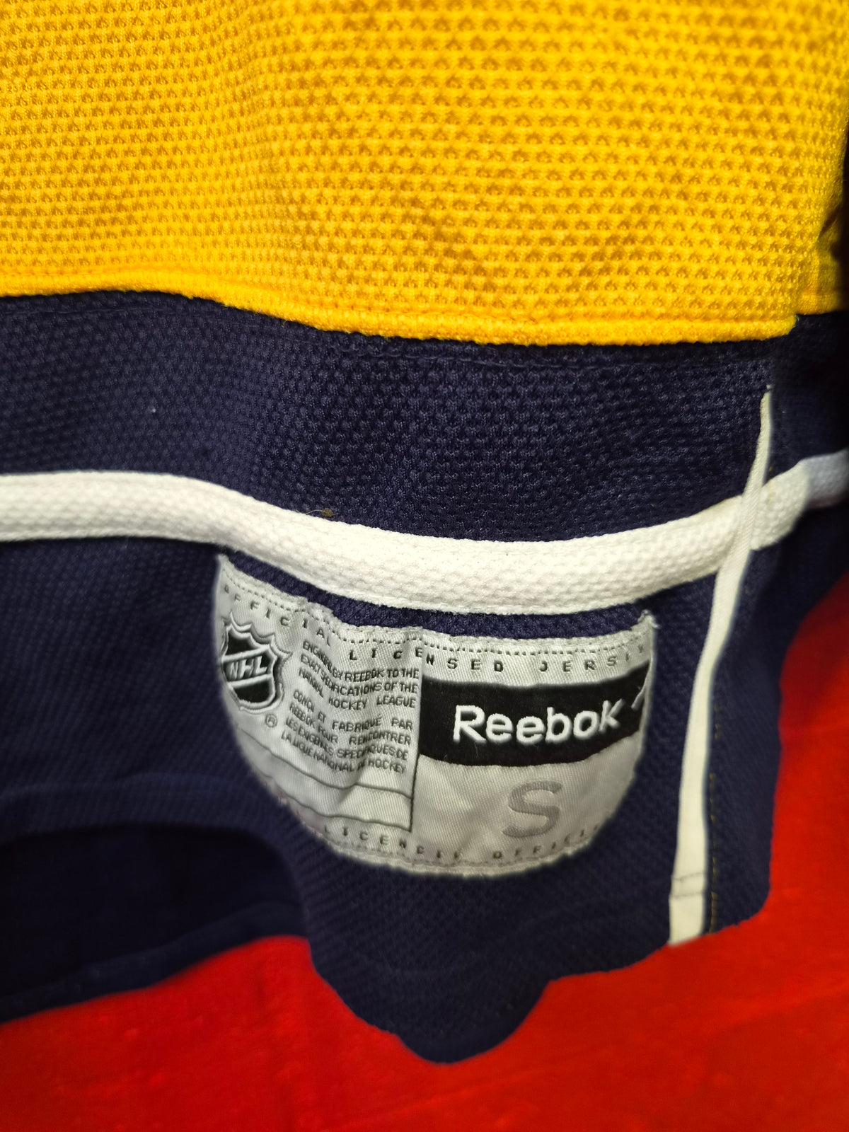 Reebok Nashville Predators NHL Ive Hockey Jersey, #10 Tucker, Yellow, Size Small