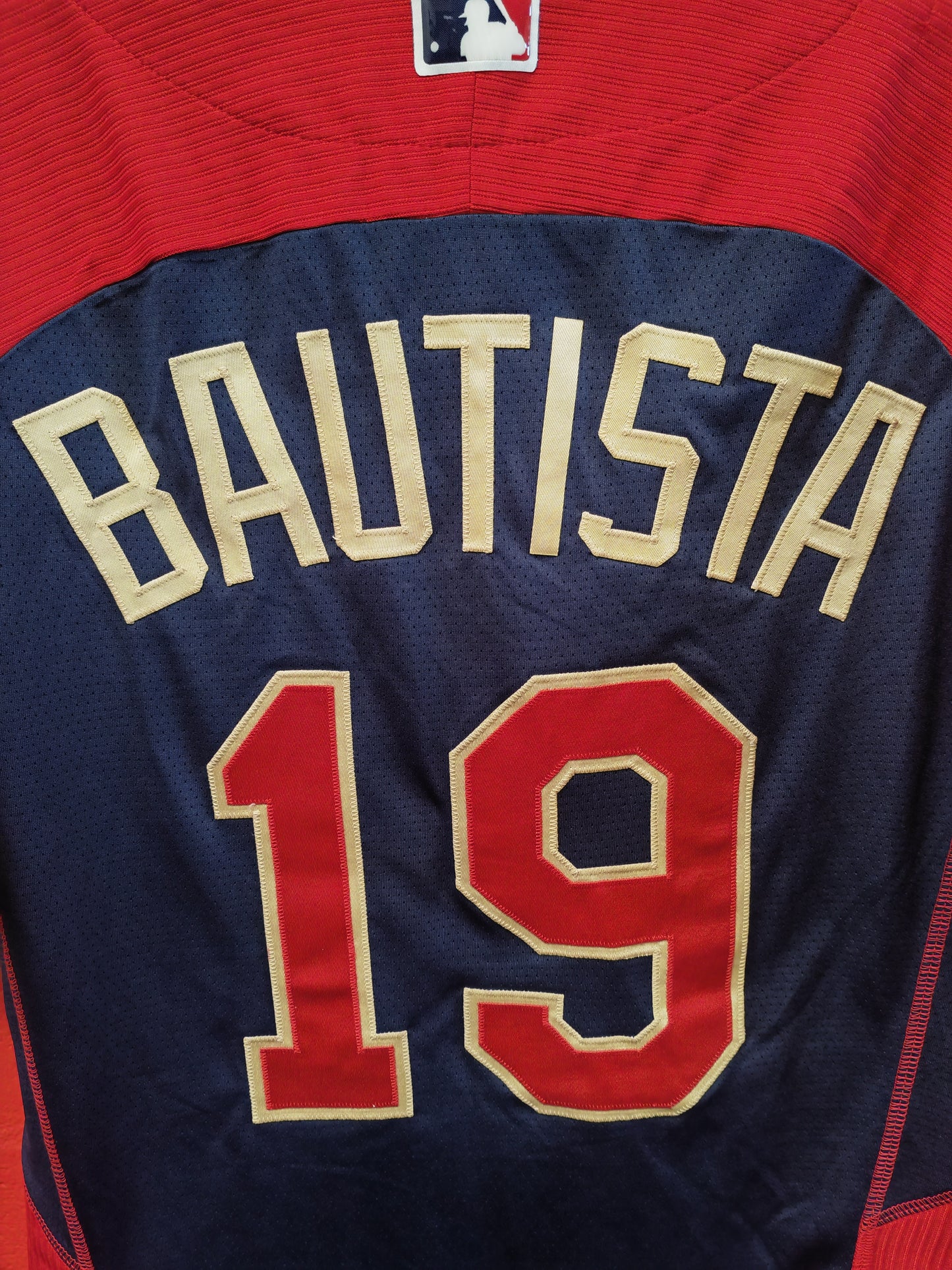 Majestic 2014 MLB All Star Game Jersey, #19 Bautista, Red, Size 40 S/M