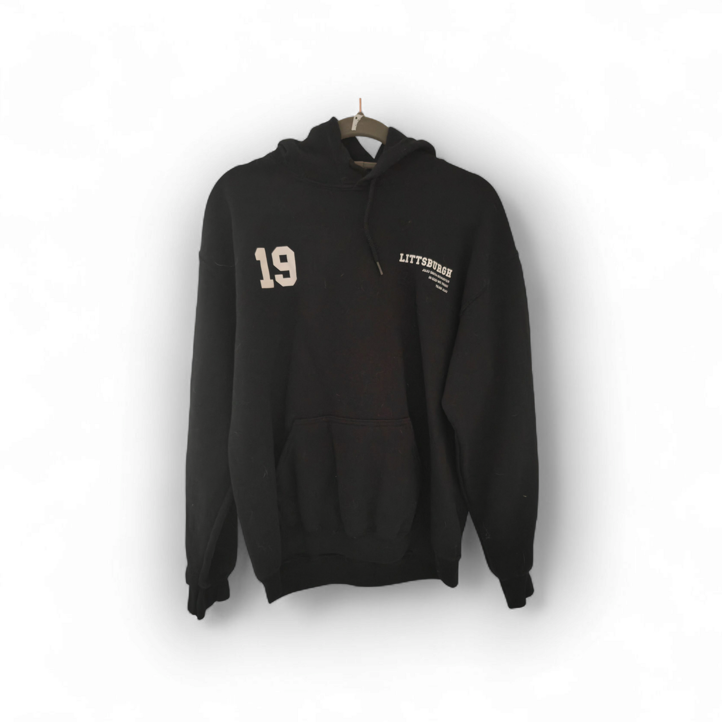 Team JuJu Littsburgh JuJu Smith Schuster Pullover Hoodie, Black, Size Medium