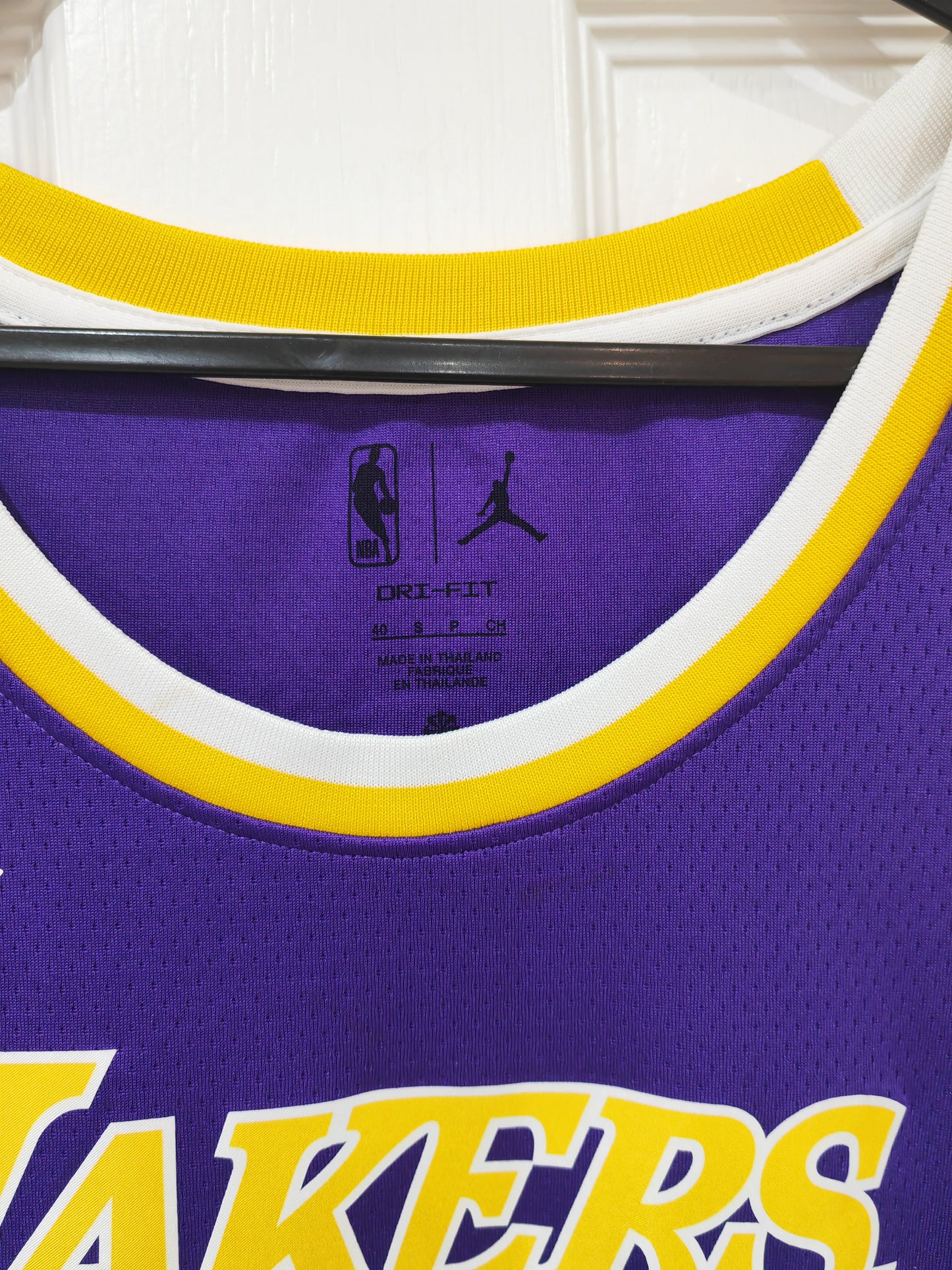 Jordan Los Angeles Lakers NBA Swingman Jersey, #6 James, Purple, Size Small