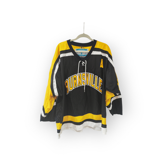 Gemini Burnsville High School Blaze Hockey Jersey, #12, Black, Size Large