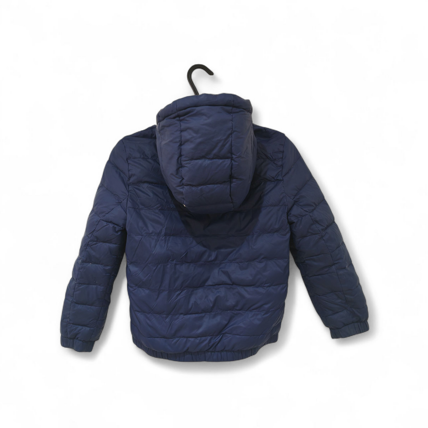 Youth Polo By Ralph Lauren Reversible Full Zip Hooded Coat, Navy Blue/Grey, Youth Small