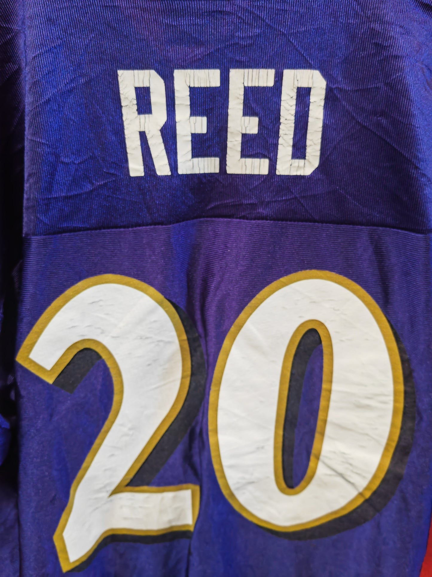 NFL Apparel Baltimore Ravens NFL Jersey, #20 Reed, Purple, Size Large