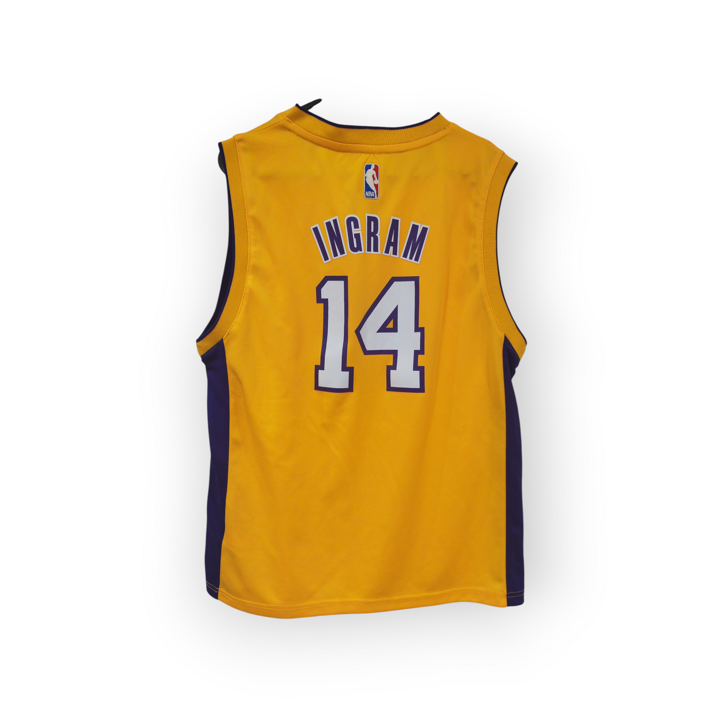 Youth Adidas Los Angeles Lakers NBA Jersey, #14 Ingram, Yellow, Size YL