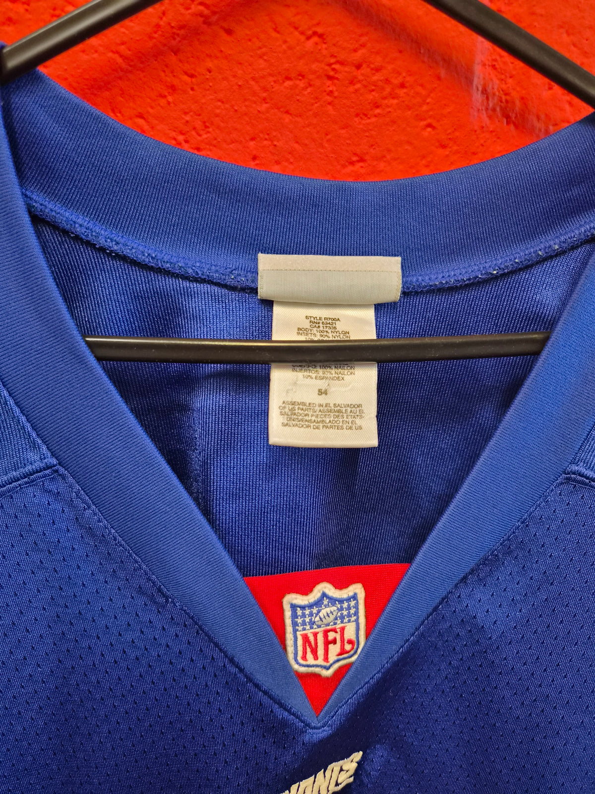 Reebok New York Giants Authentic Tier NFL Jersey, #31 Sehorn, Size 54 XXL