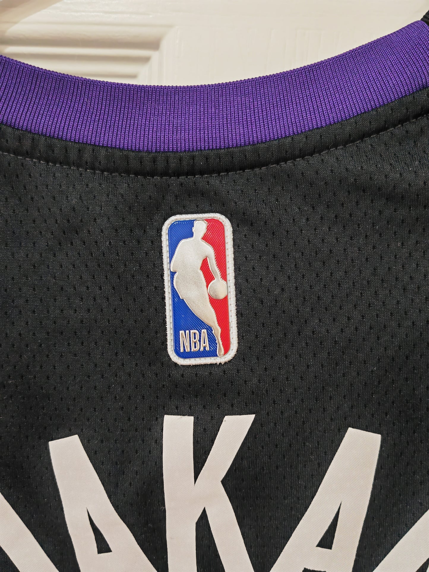 Nike Toronto Raptors NBA Earned Edition, #43 Siakam, Purple/Black, Size Medium