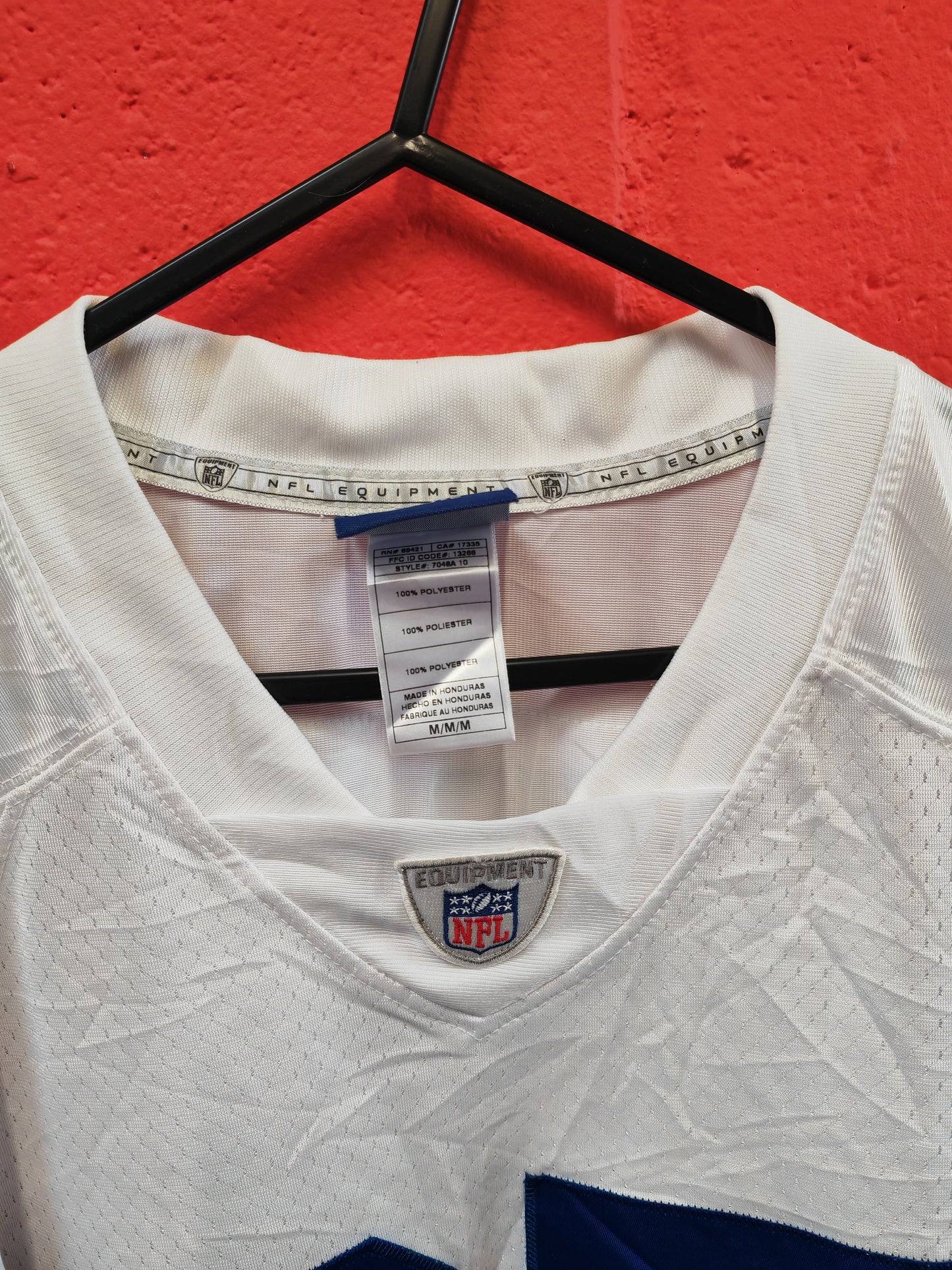 Reebok Indianapolis Colts NFL Jersey, #87 Wayne, White, Size Medium +2 Length