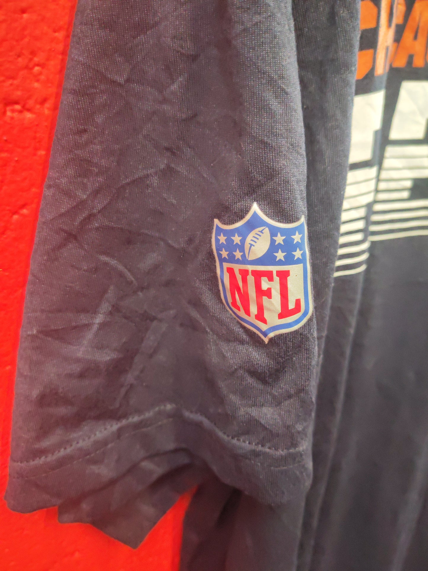 Nike Dri-Fit Chicago Bears NFL Short Sleeve T Shirt, Navy, Size XL