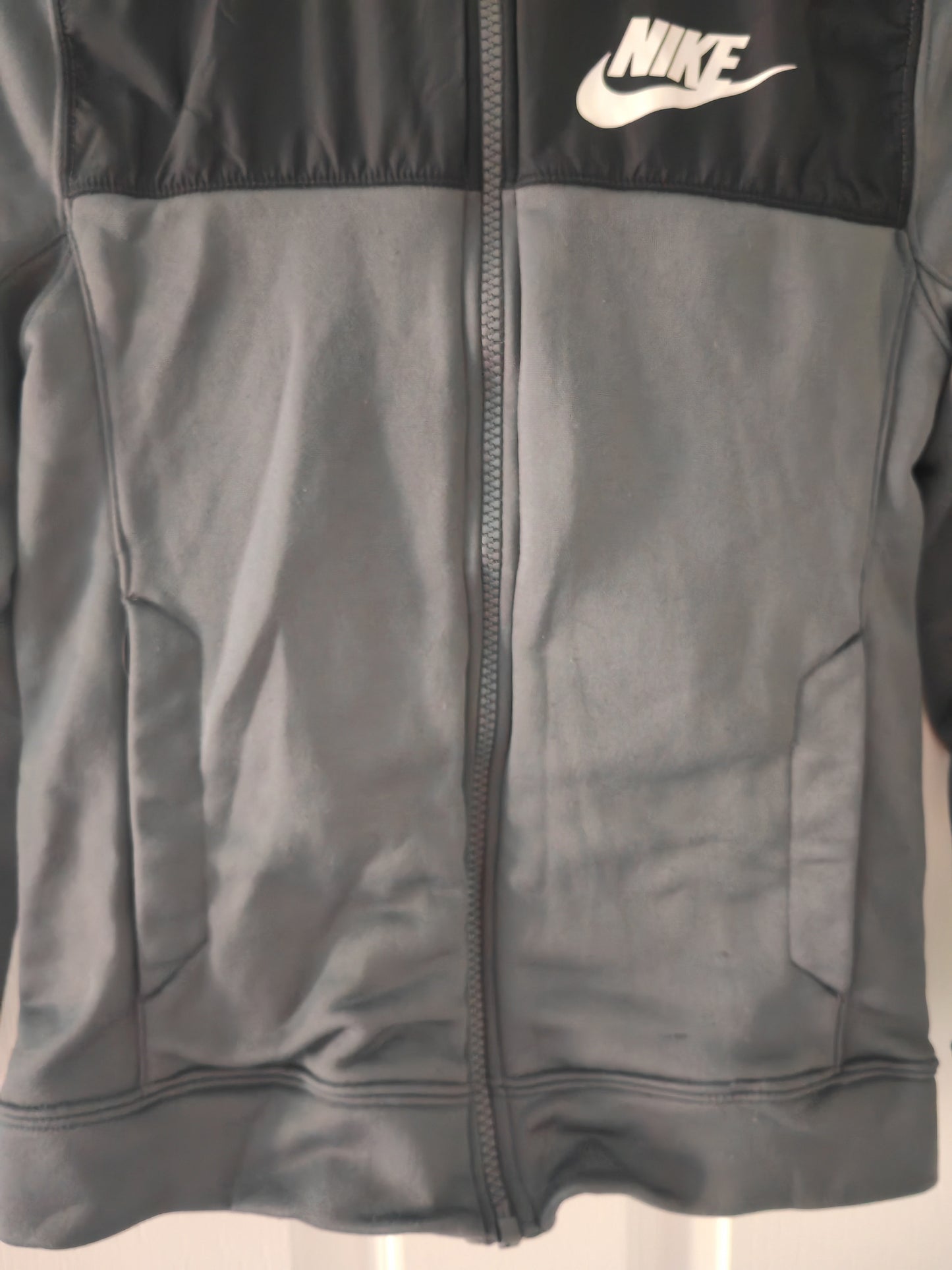 Youth Nike Full Zip Hoodie, Grey, Size Youth Small