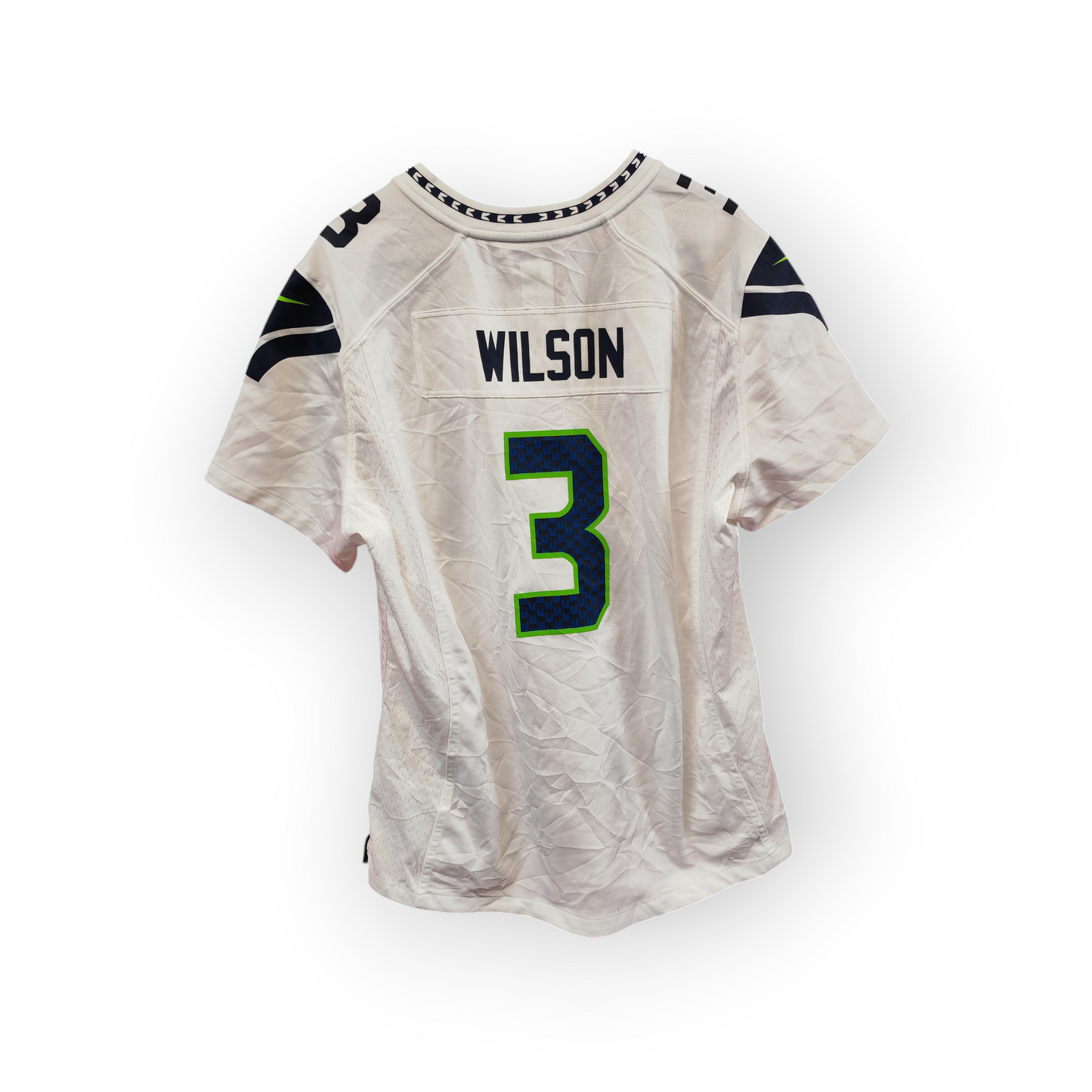 Women's Nike Seattle Seahawks NFL Jersey, #3 Wilson, White, Size XL