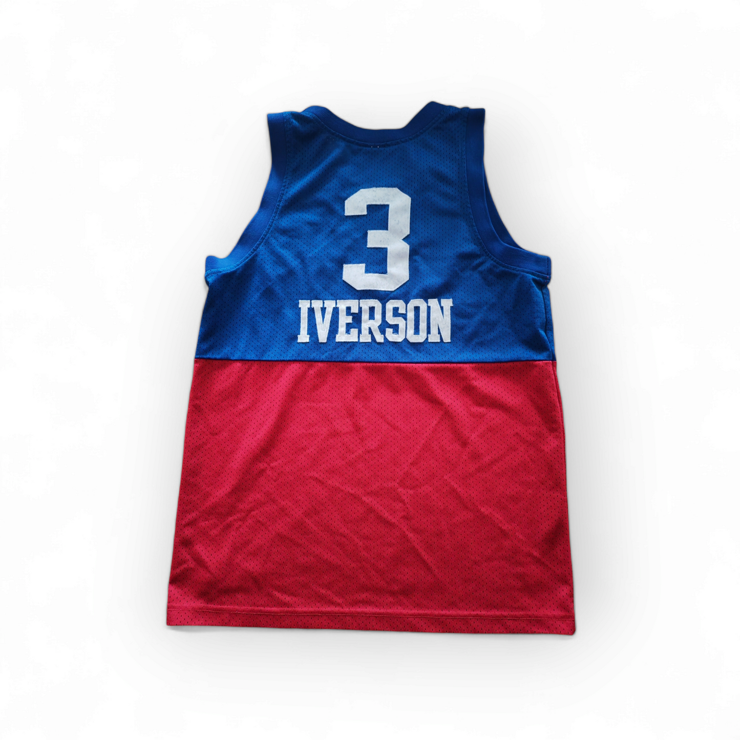 Youth Nike Philadelphia 76ers NBA Basketball Jersey, #3 Iverson, Blue/Red, YL