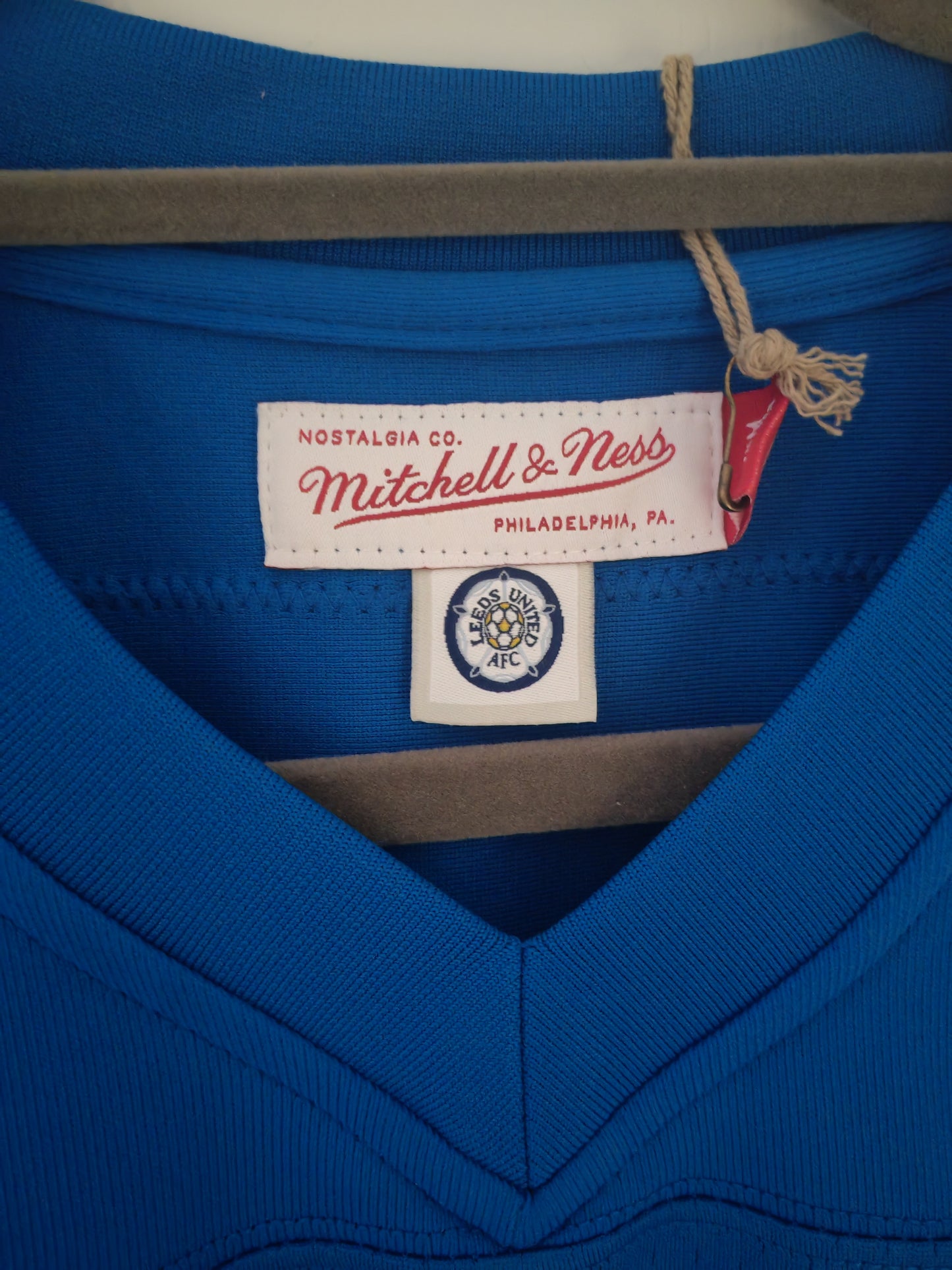 Mitchell & Ness Leeds United NFL Style Jersey, #23, Blue, Size Medium
