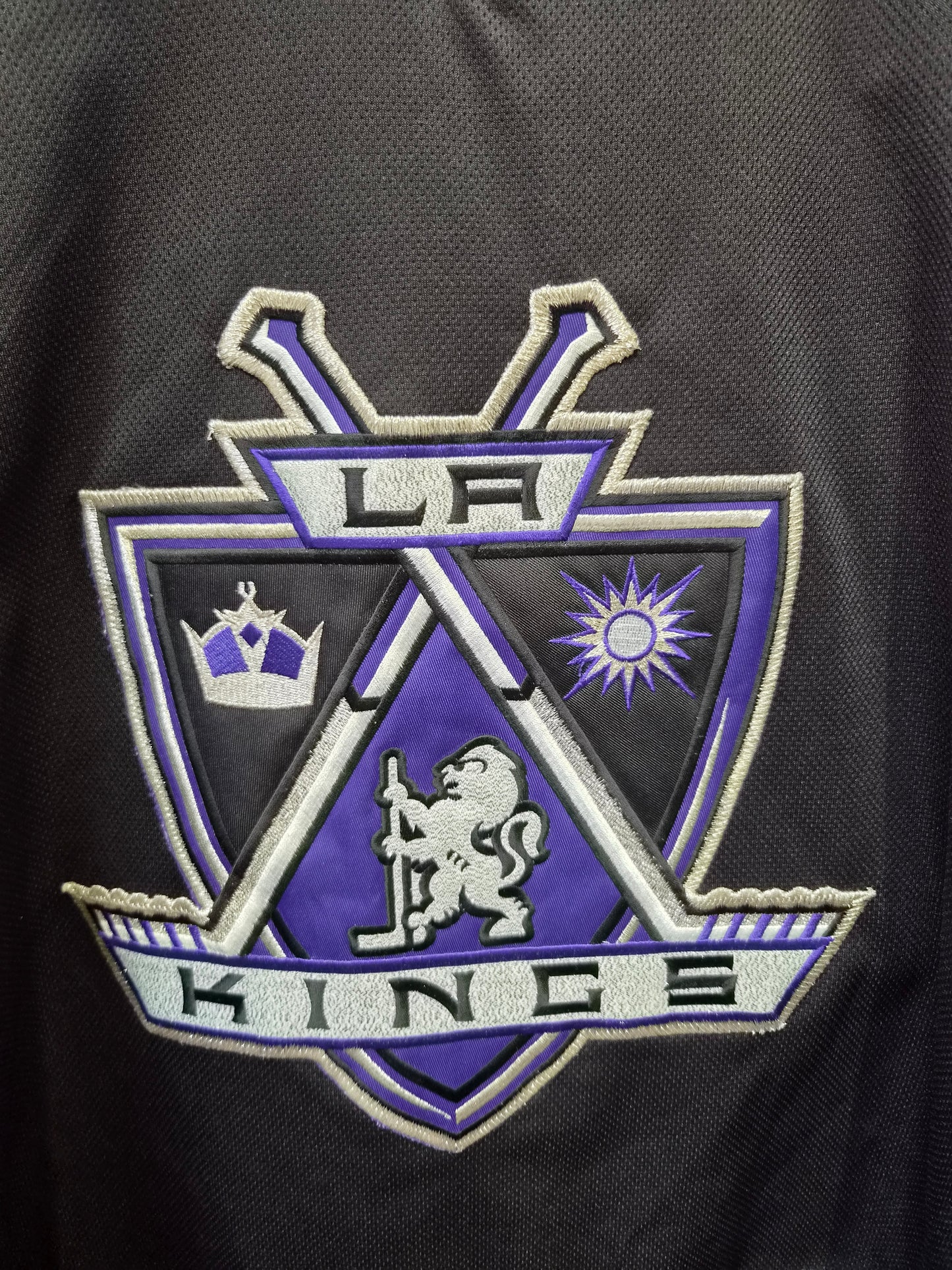 CCM Los Angeles Kings NHL Jersey, #41 Allison, Black/Purple, Size XL
