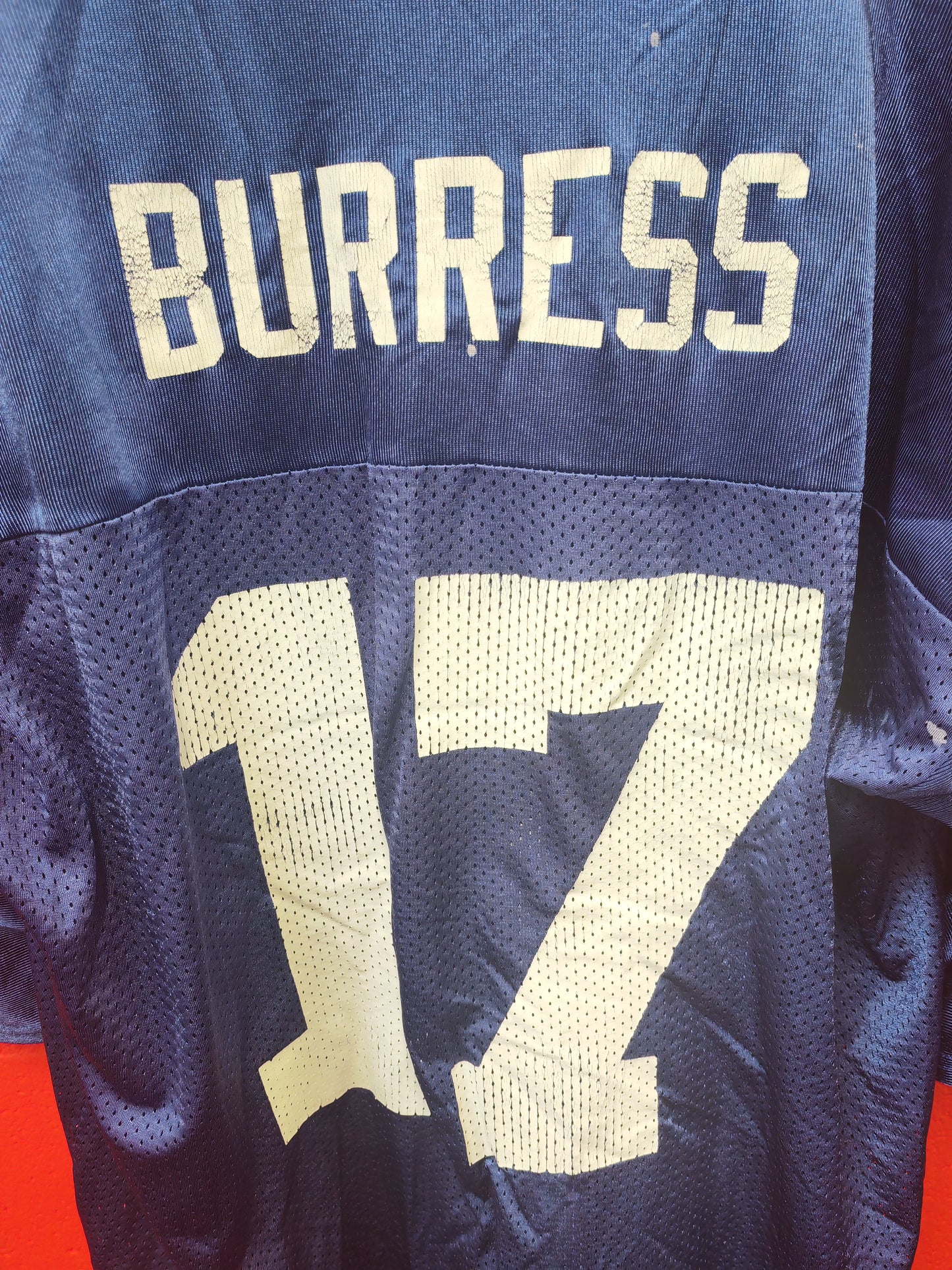 NFL New York Giants Jersey, #17 Burress, Blue, Size XL
