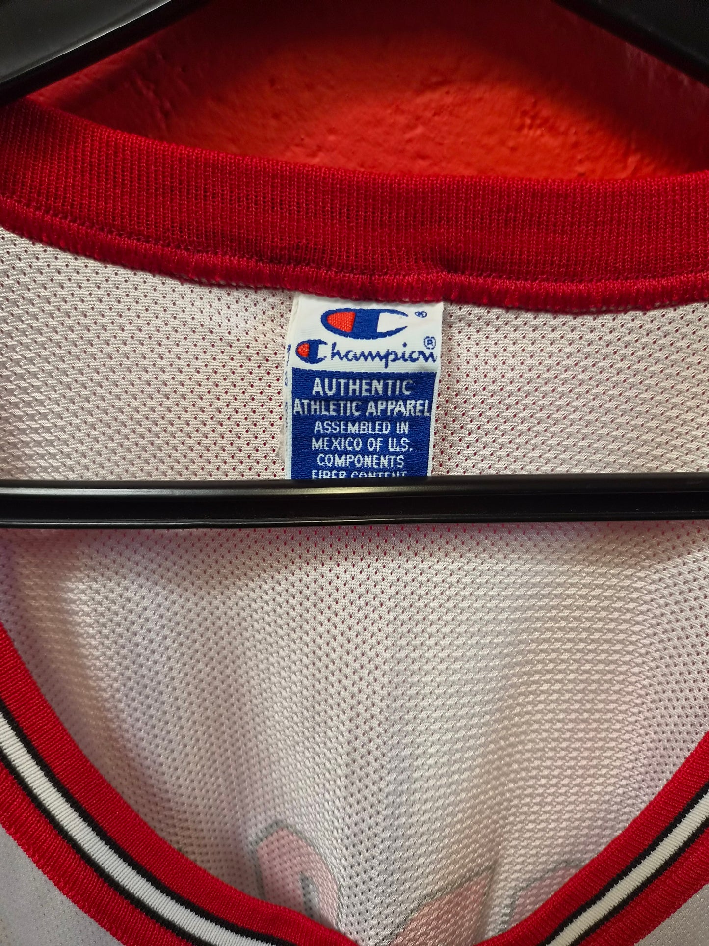 Champion Chicago Bulls NBA Jersey, #23 Jordan, White, Size 52 XL/XXL