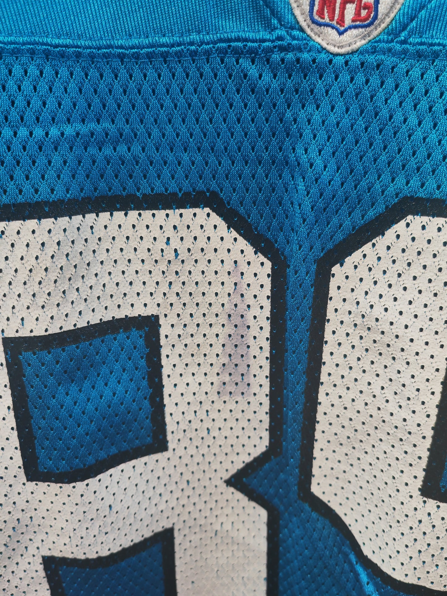 Reebok Carolina Panthers NFL Jersey, #89 Smith, Blue, Size Large