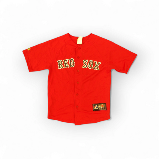 Youth Majestic Boston Red Sox MLB Baseball Jersey, #20 Youkilis, Red, Size YM