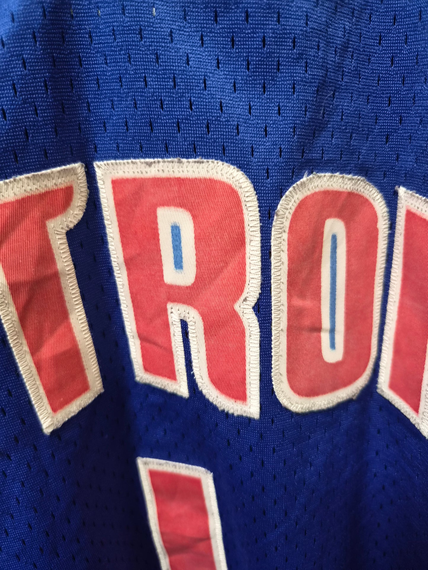 Adidas Detroit Pistons NBA Jersey, #1 Billups, Blue, Size XXL +2 Length