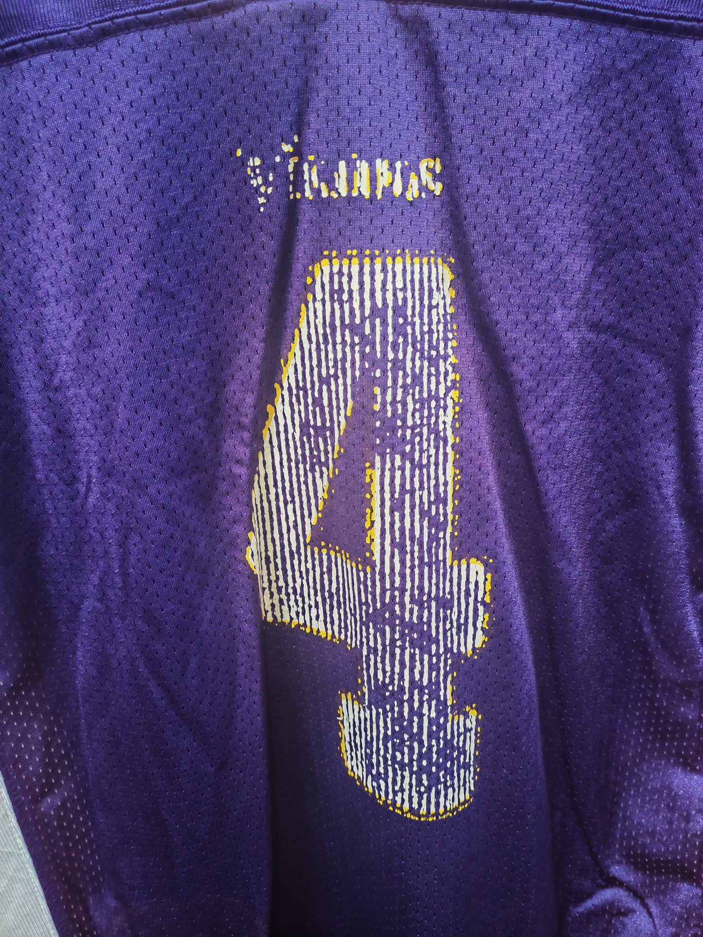 Youth Reebok Minnesota Vikings NFL Jersey, #4 Favre, Purple, Size YXL
