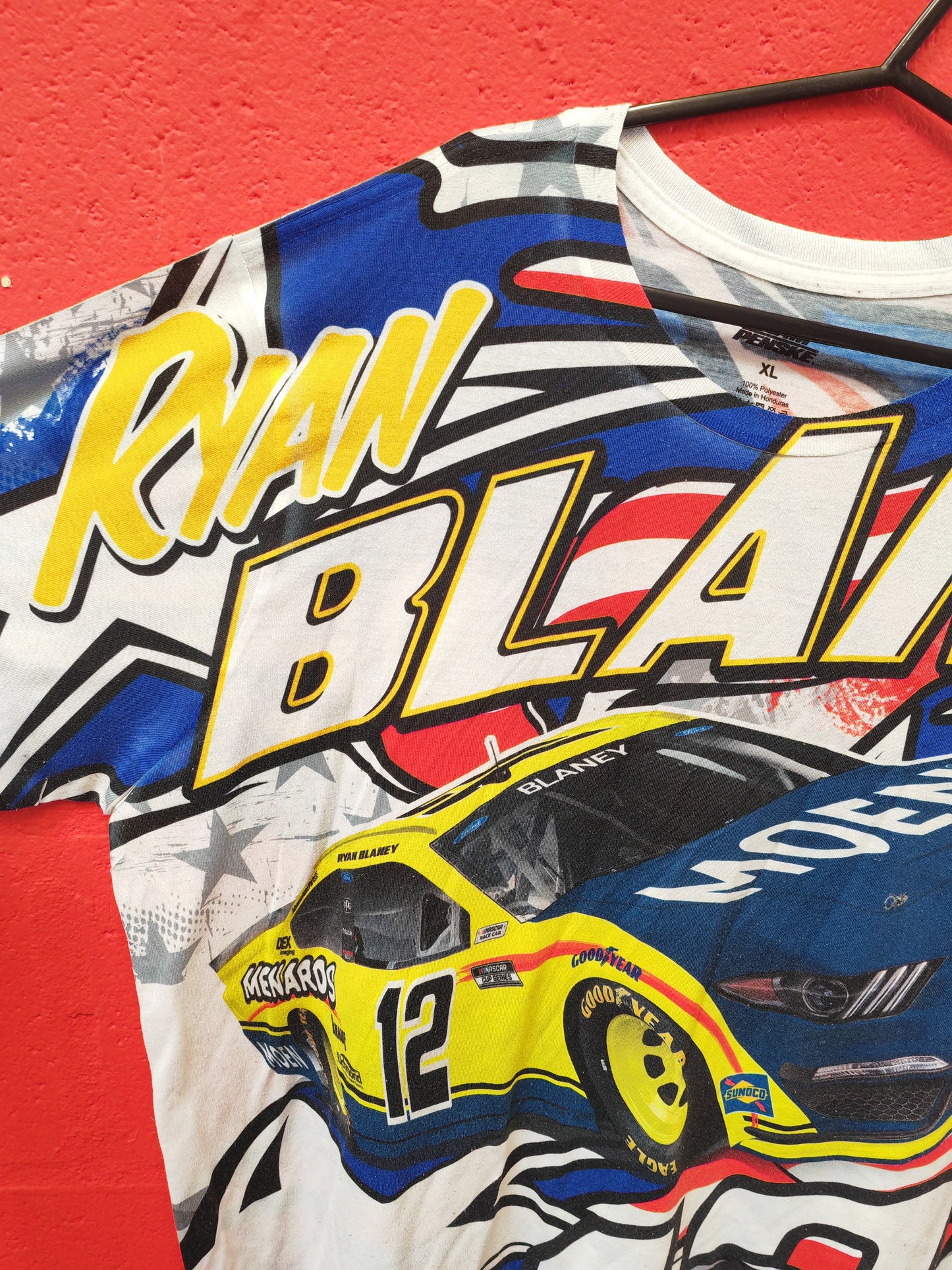 Team Penske Ryan Blaney Nascar T Shirt, Size XL