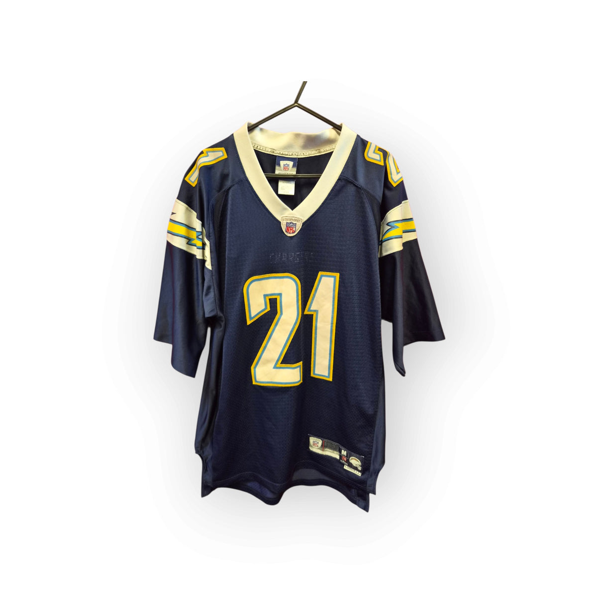 Reebok San Diego/LA Chargers NFL Jersey, #21 Tomlinson, Navy, Size Medium+2 Length