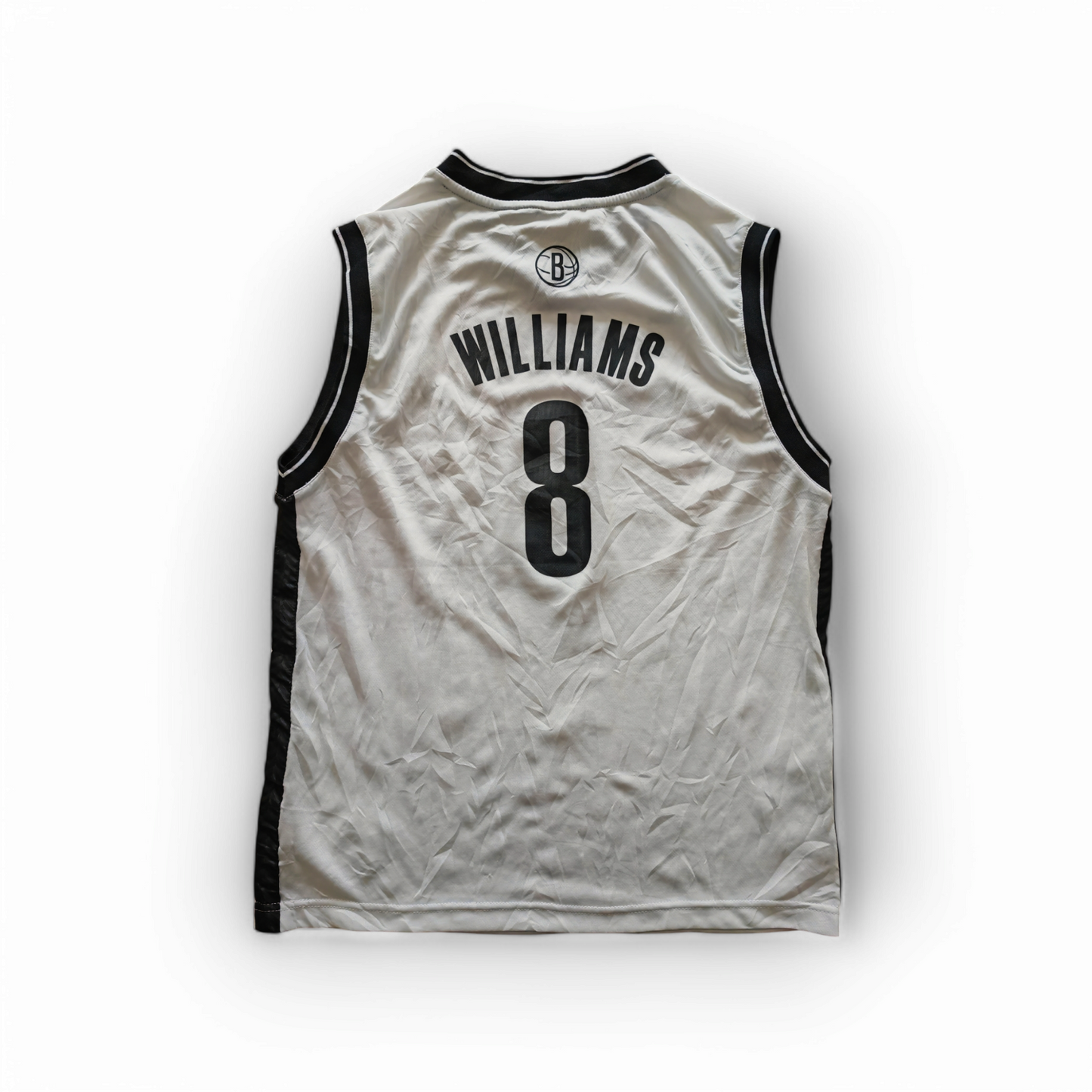 Youth Adidas Brooklyn Nets NBA Jersey, #8 Williams, White, Size YL