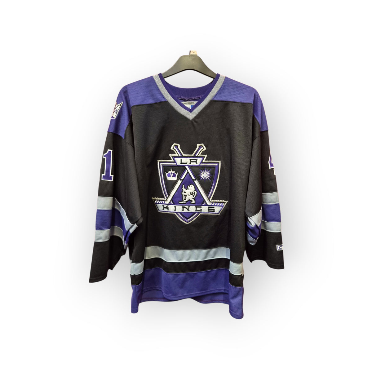 CCM Los Angeles Kings NHL Jersey, #41 Allison, Black/Purple, Size XL