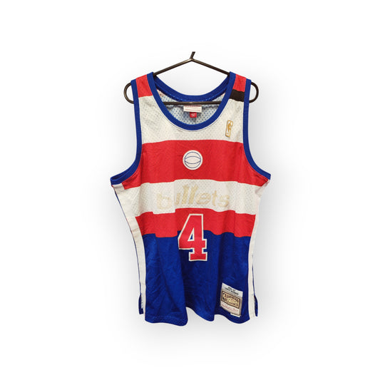 Mitchell & Ness Washington Bullets NBA Jersey, #4 Webber, Size Large