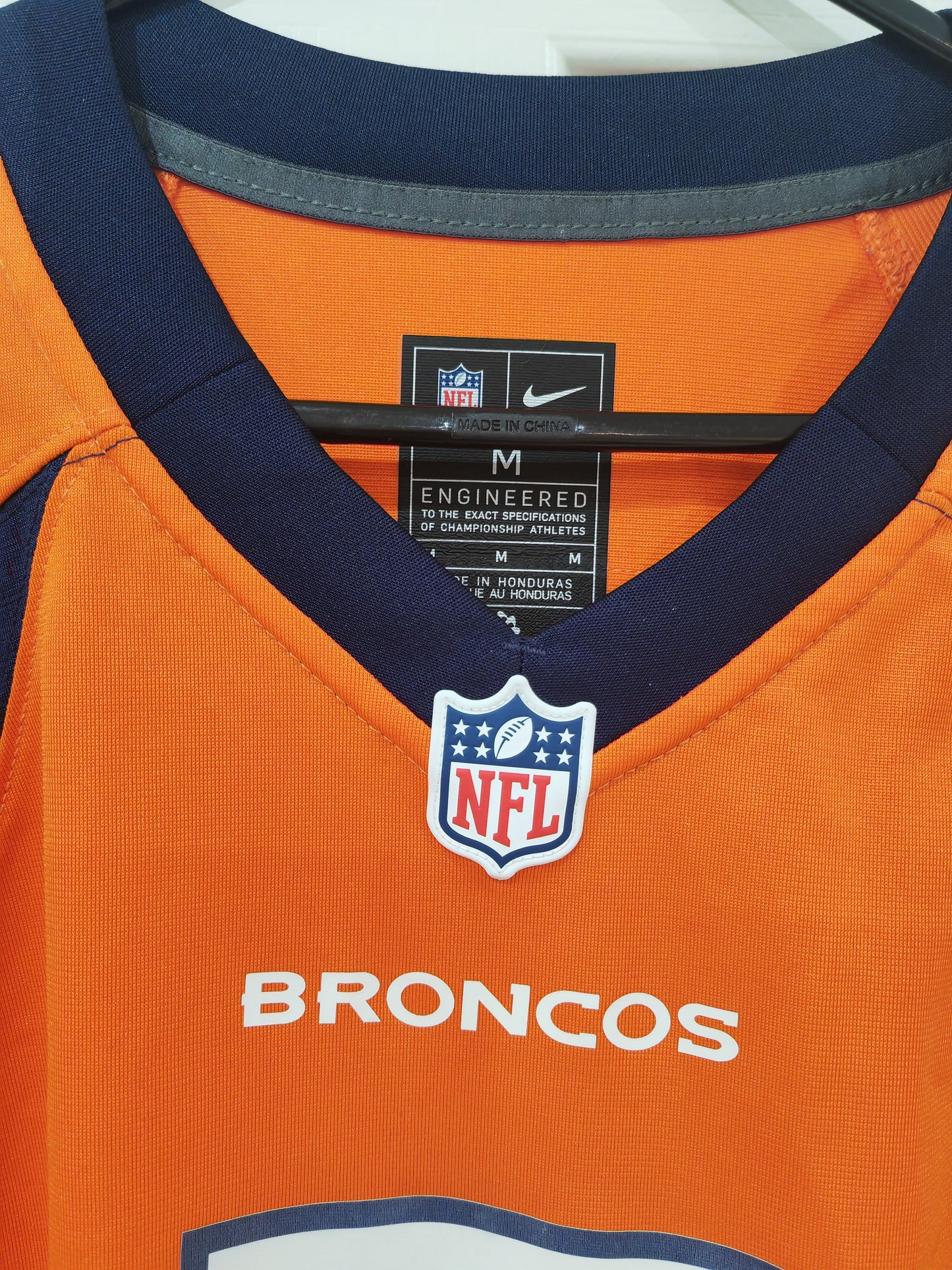 Nike Denver Broncos NFL Jersey, #3 Wilson, Orange, Size Medium