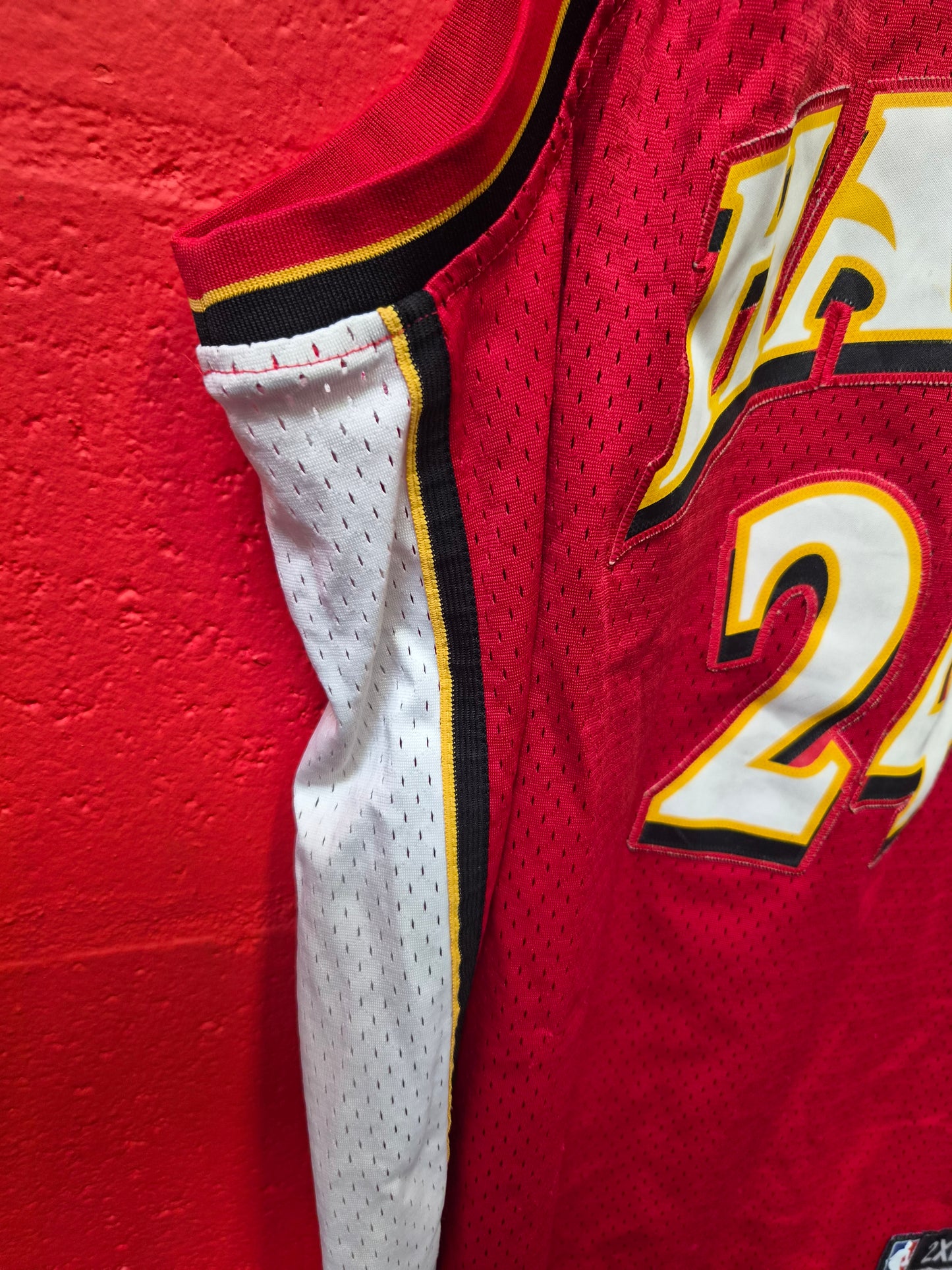 Reebok Atlanta Hawks NBA Jersey, #24 Williams, Red, Size XXL +2 Length