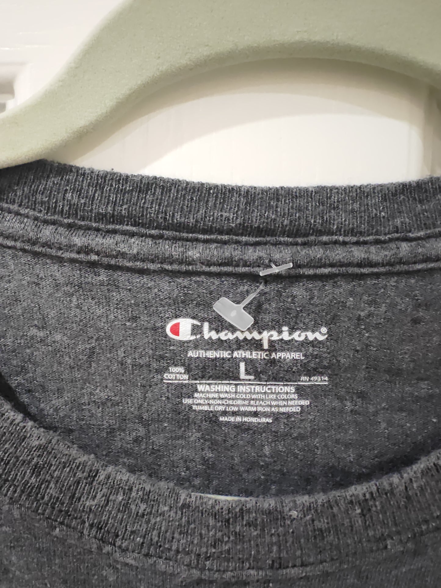 Champion NCAA Div 3 Baseball Championship T Shirt, Grey, Size Large
