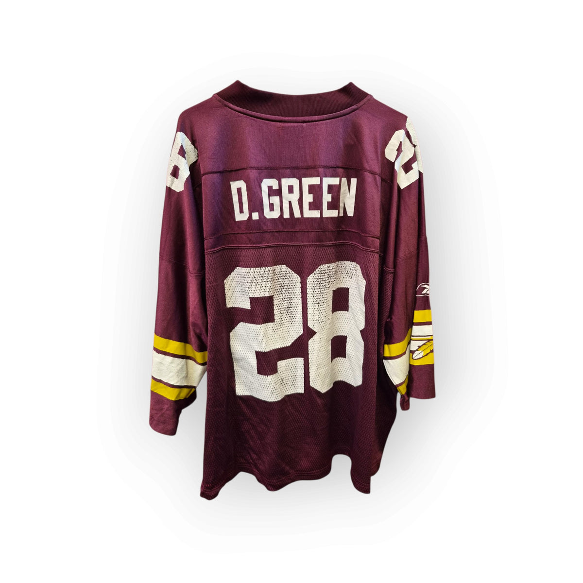 Women's Washington Redskins/Commanders NFL Jersey, #28 D.Green, Maroon, Size XXL