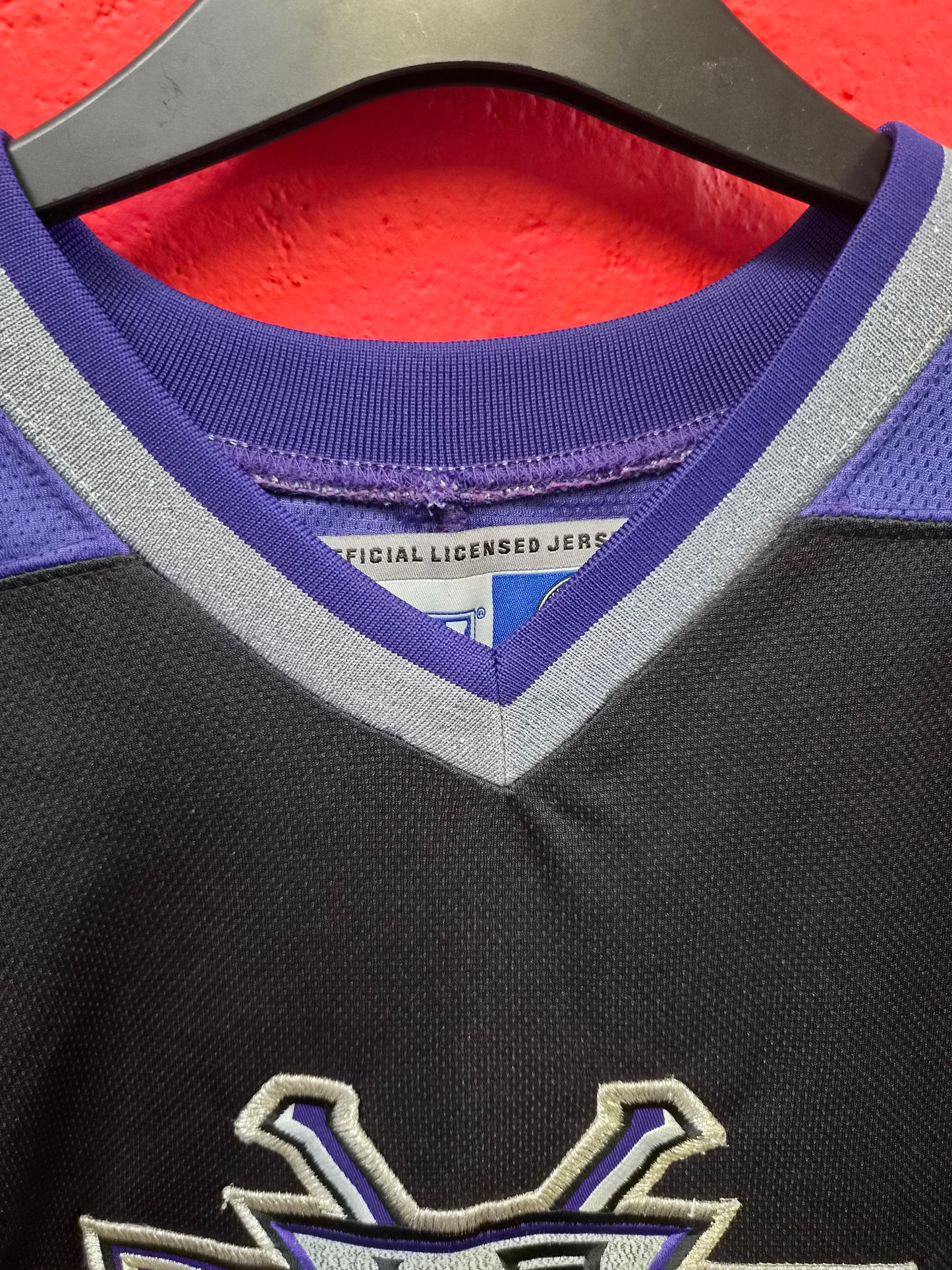 CCM Los Angeles Kings NHL Jersey, #41 Allison, Black/Purple, Size XL