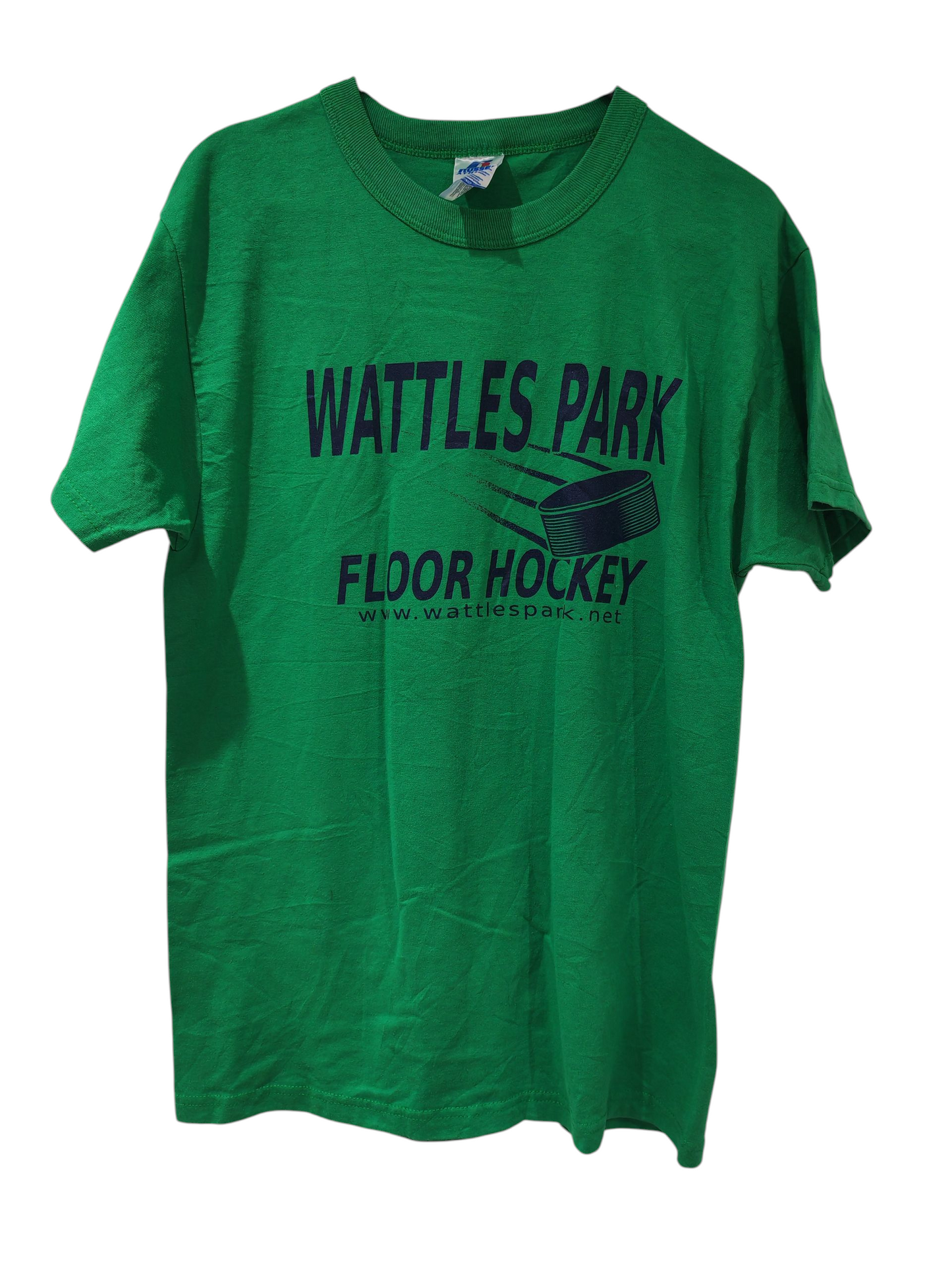 Russell Athletic Wattles Park Floor Hockey T Shirt, Green, Size Small