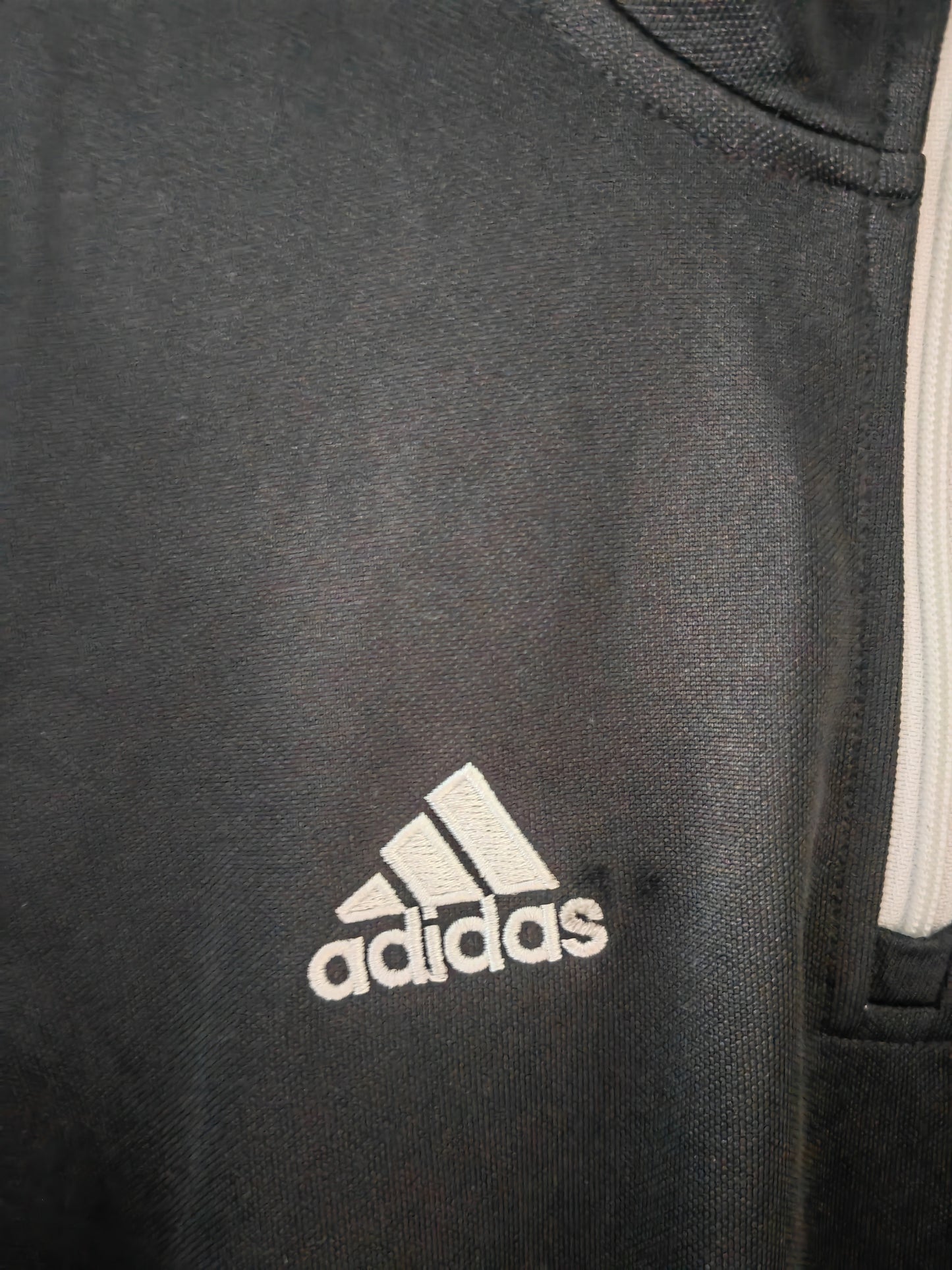 Youth Adidas 1/4 Zip Long Sleeve Training Top, Black, Size Youth 11-12 Years