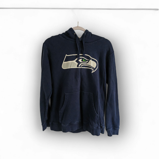 Fanatics Seattle Seahawks NFL Pullover Hoodie, Navy, Size Medium