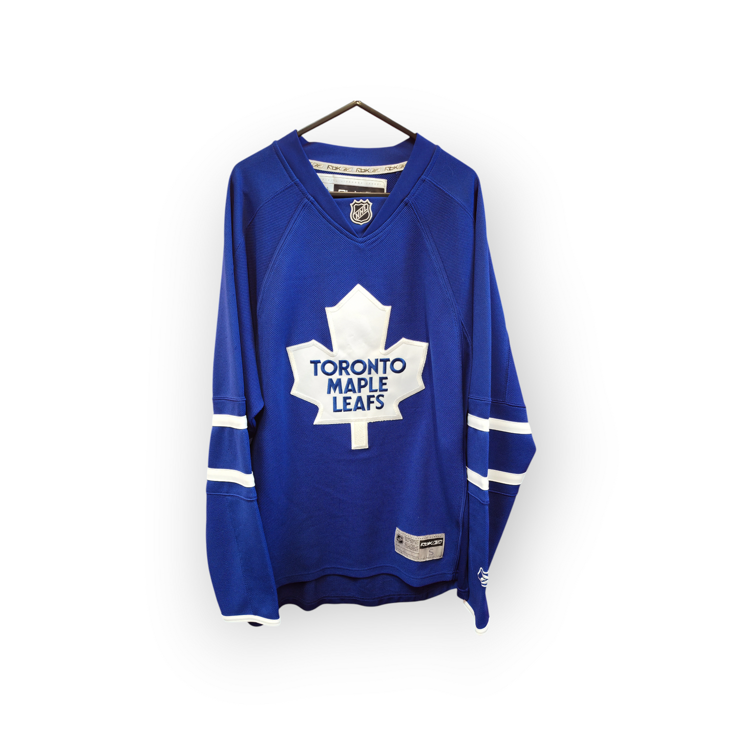 Reebok Toronto Maple Leafs NHL Hockey Jersey, Blue, Size Small
