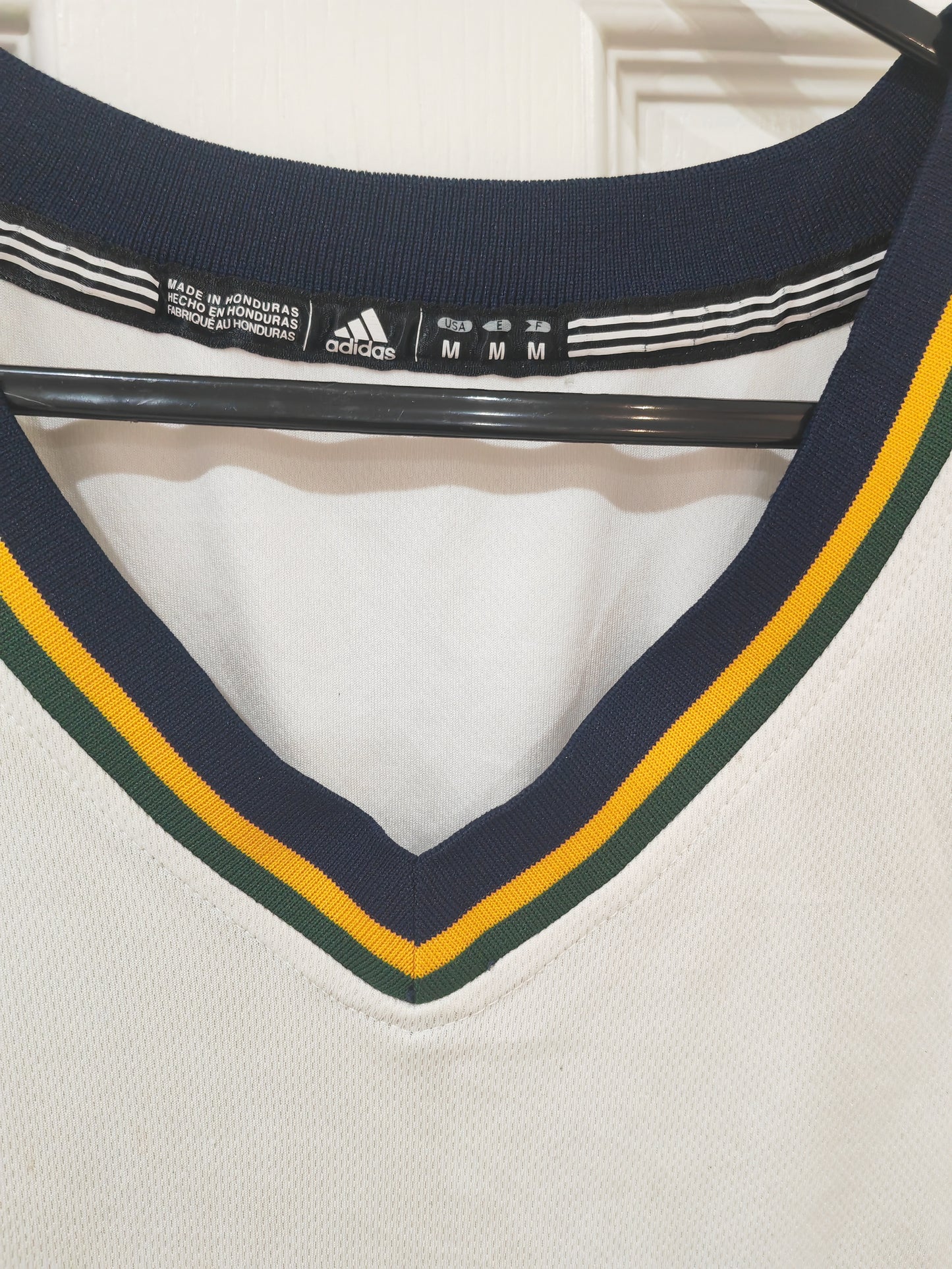 Adidas Utah Jazz NBA Basketball Jersey, #19 Bell, White, Size Medium